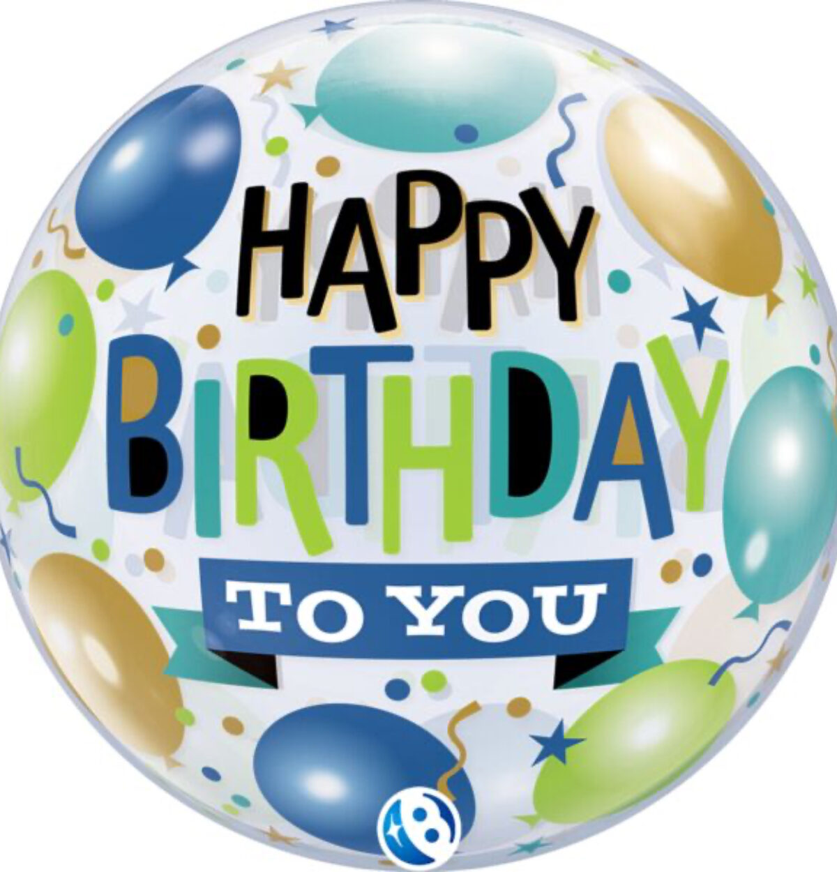 22" Bubble Happy Birthday To You Balloon