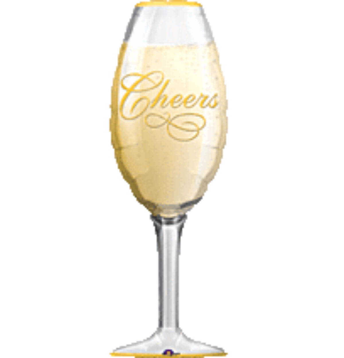 38" CHAMPAGNE GLASS SHP PKG