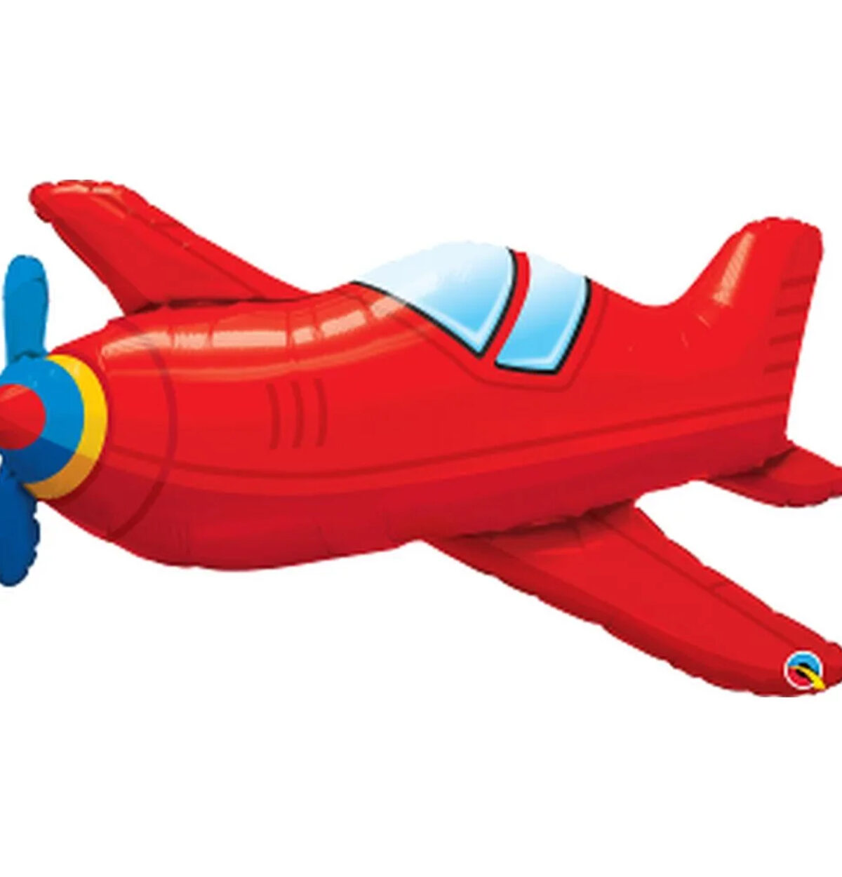 36" Red Vintage Airplane Shape Balloon #70