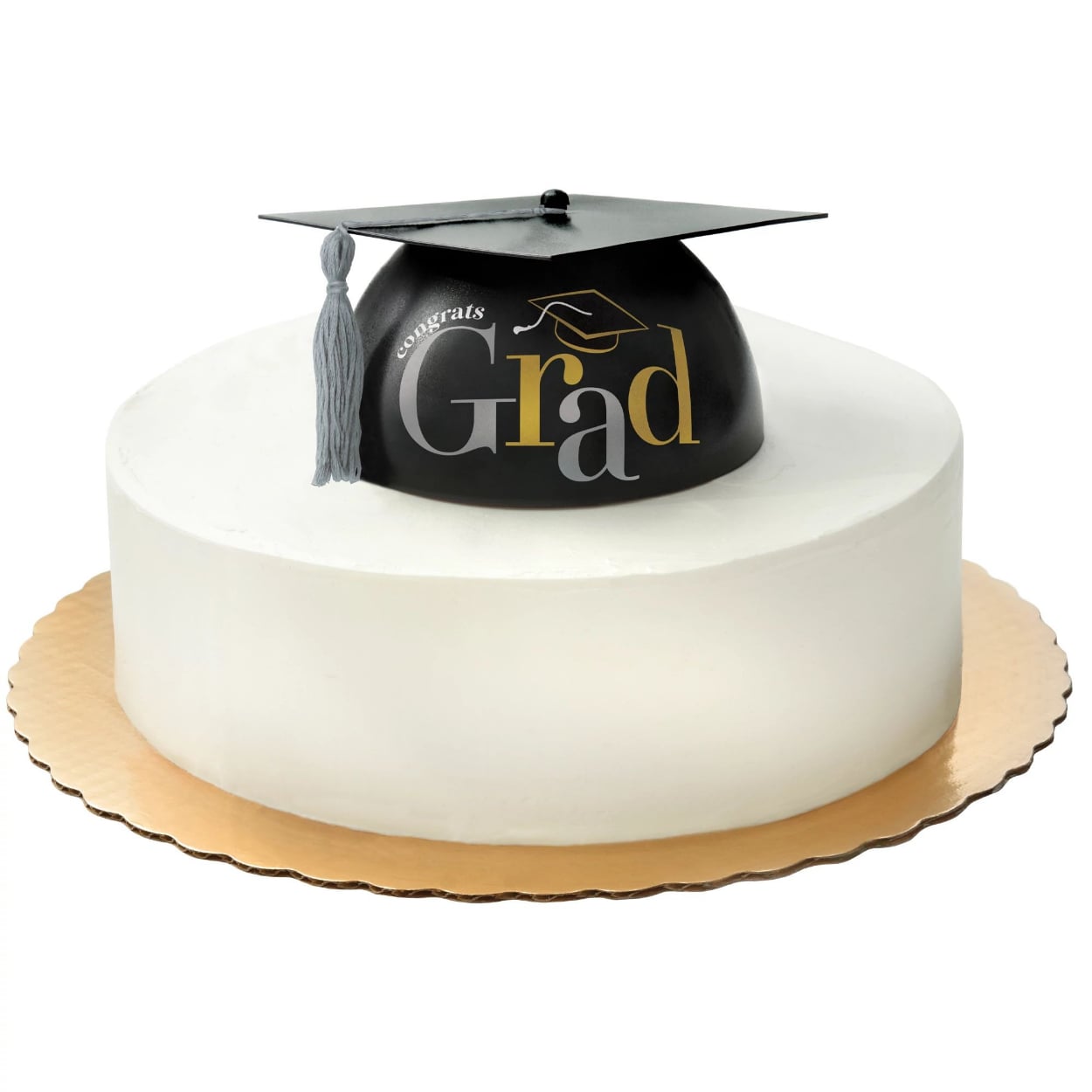 100122.jpg CAKE TOPPER - Grad Cap with Tassels 1ct. - Image 1