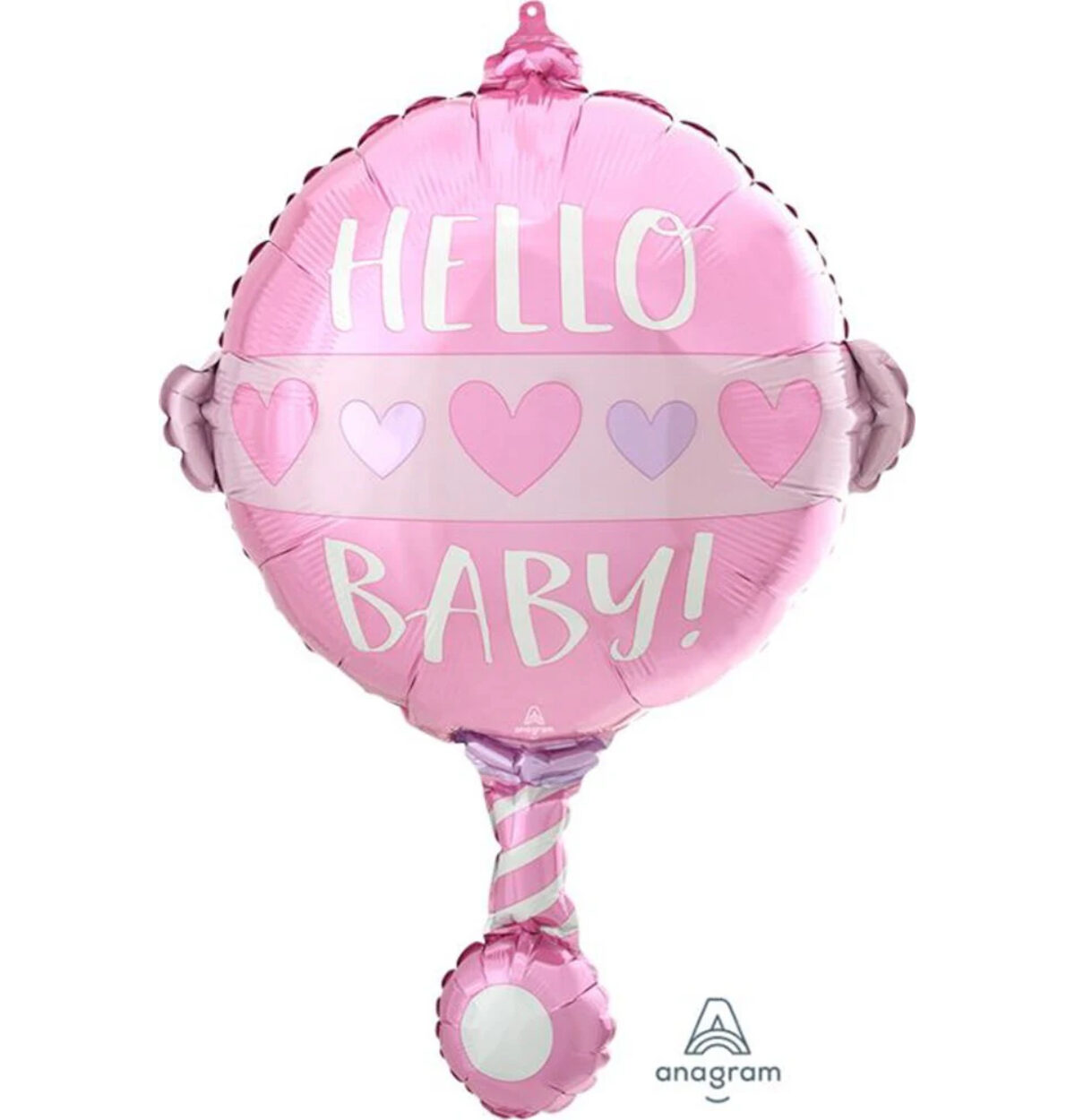 24" Baby Girl Rattle Balloon Shape #285