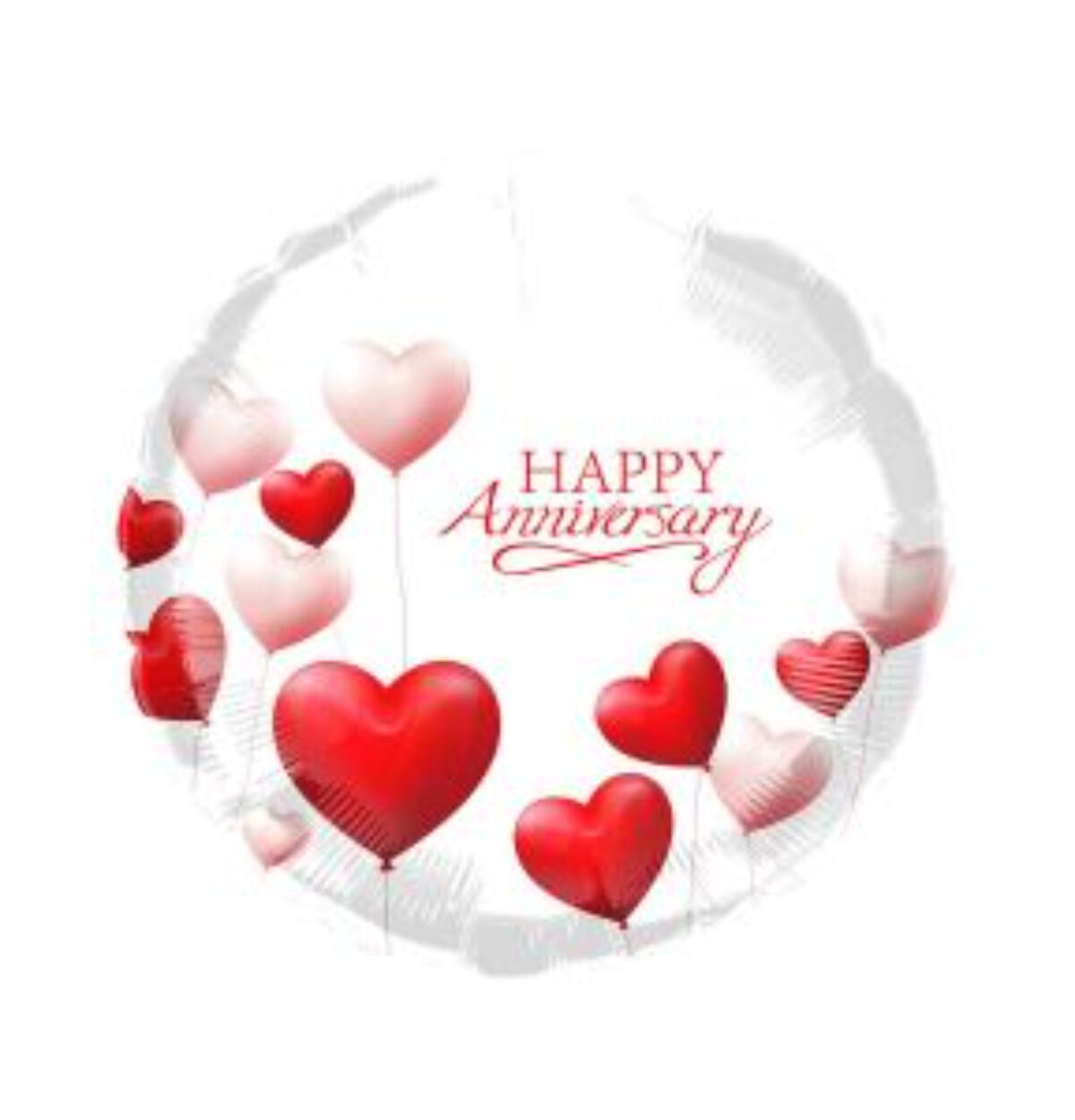 18" Anniversary Balloon Hearts Balloon #293