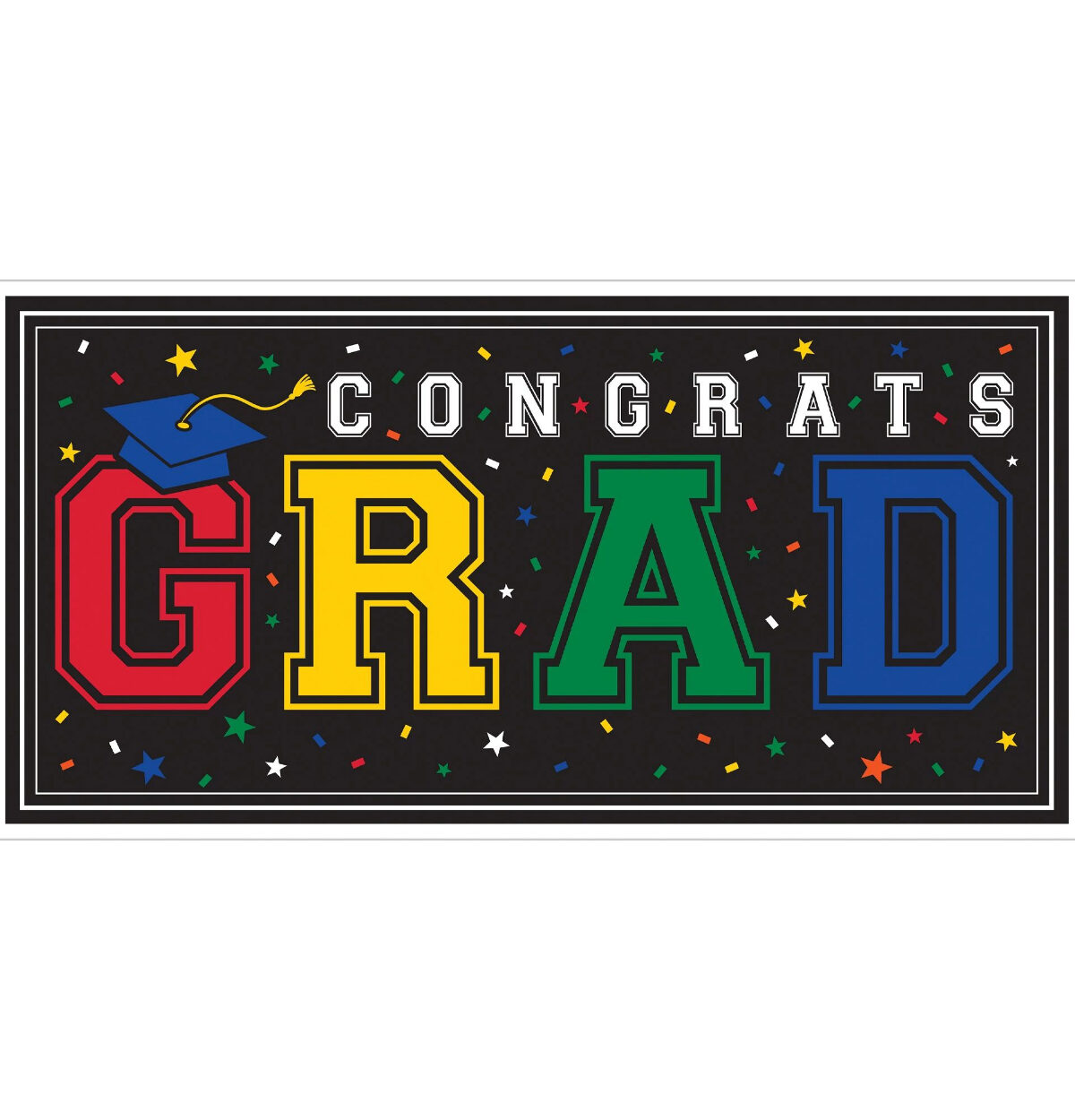 Grad Large Horizontal Banner - Multicolor
