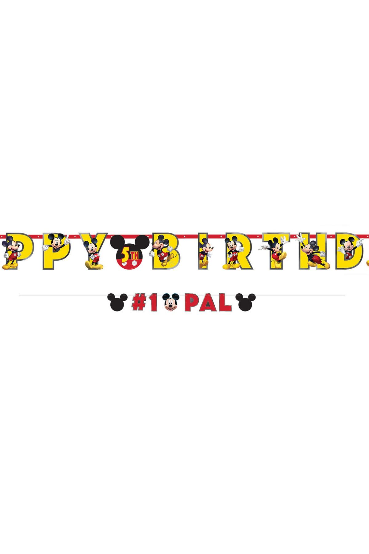 Mickey Mouse Forever Personalized Jumbo Letter Banner Kit