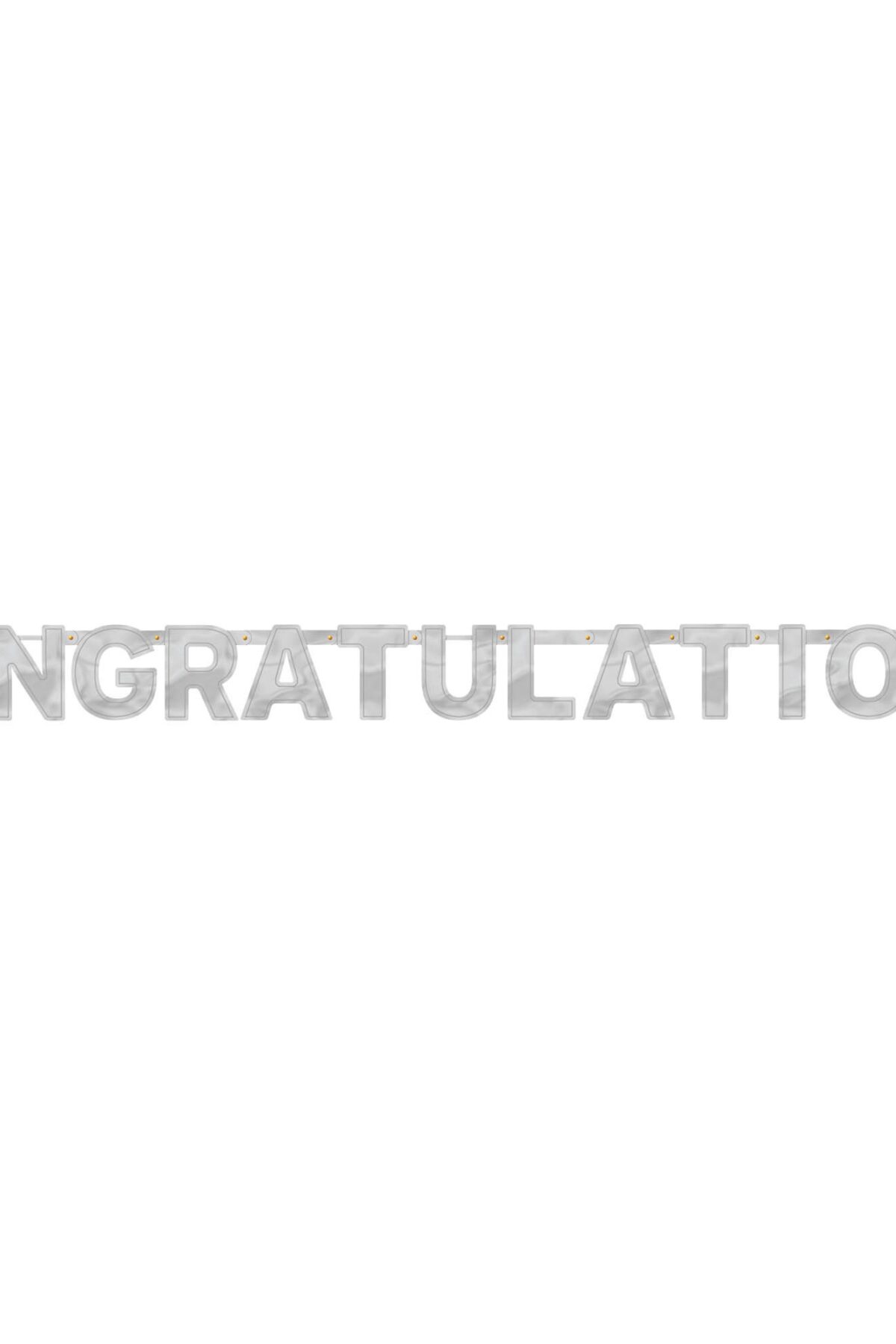 Congratulations - Large Foil Letter Banner