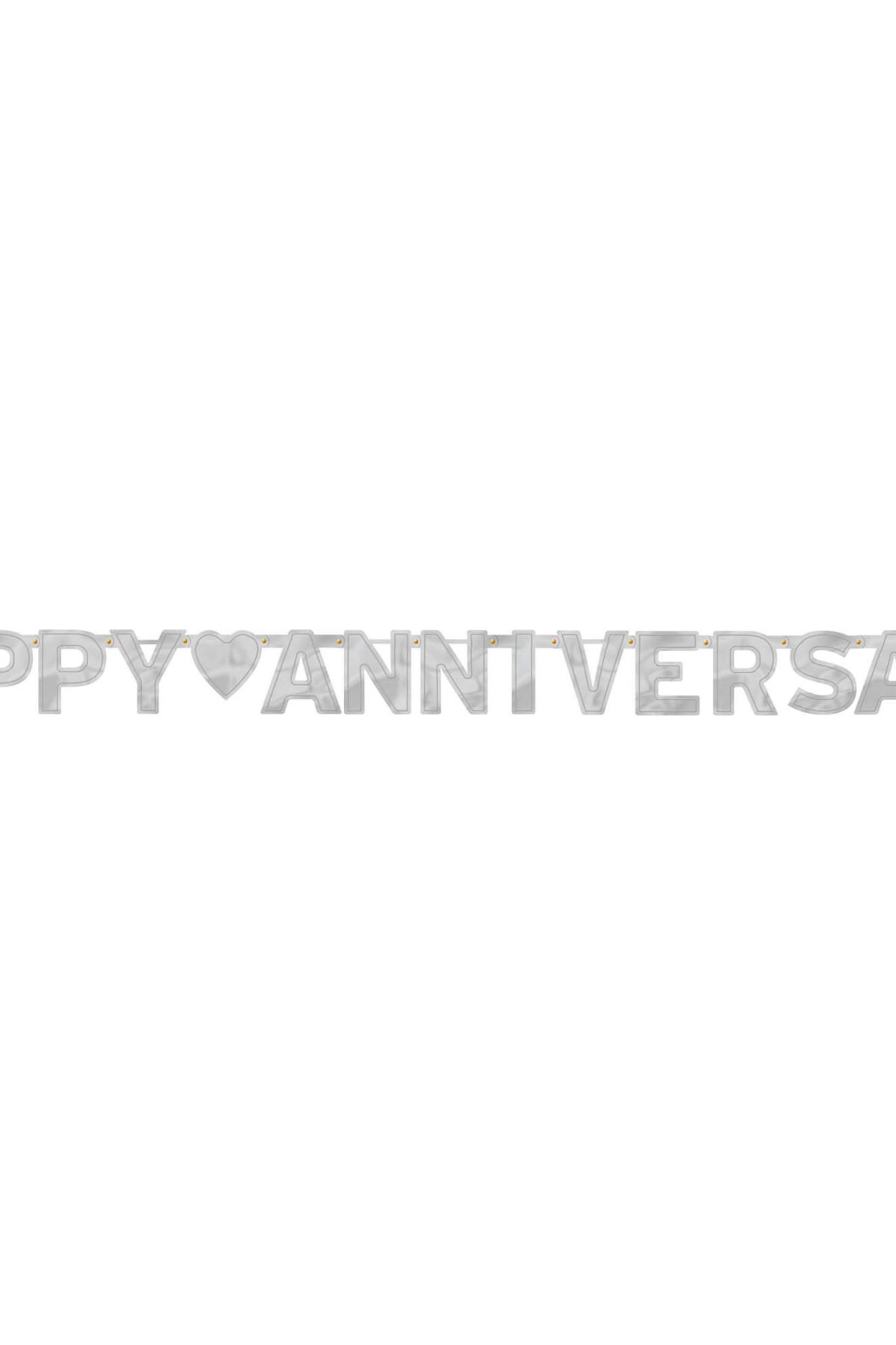 Anniversary Letter Banner Silver