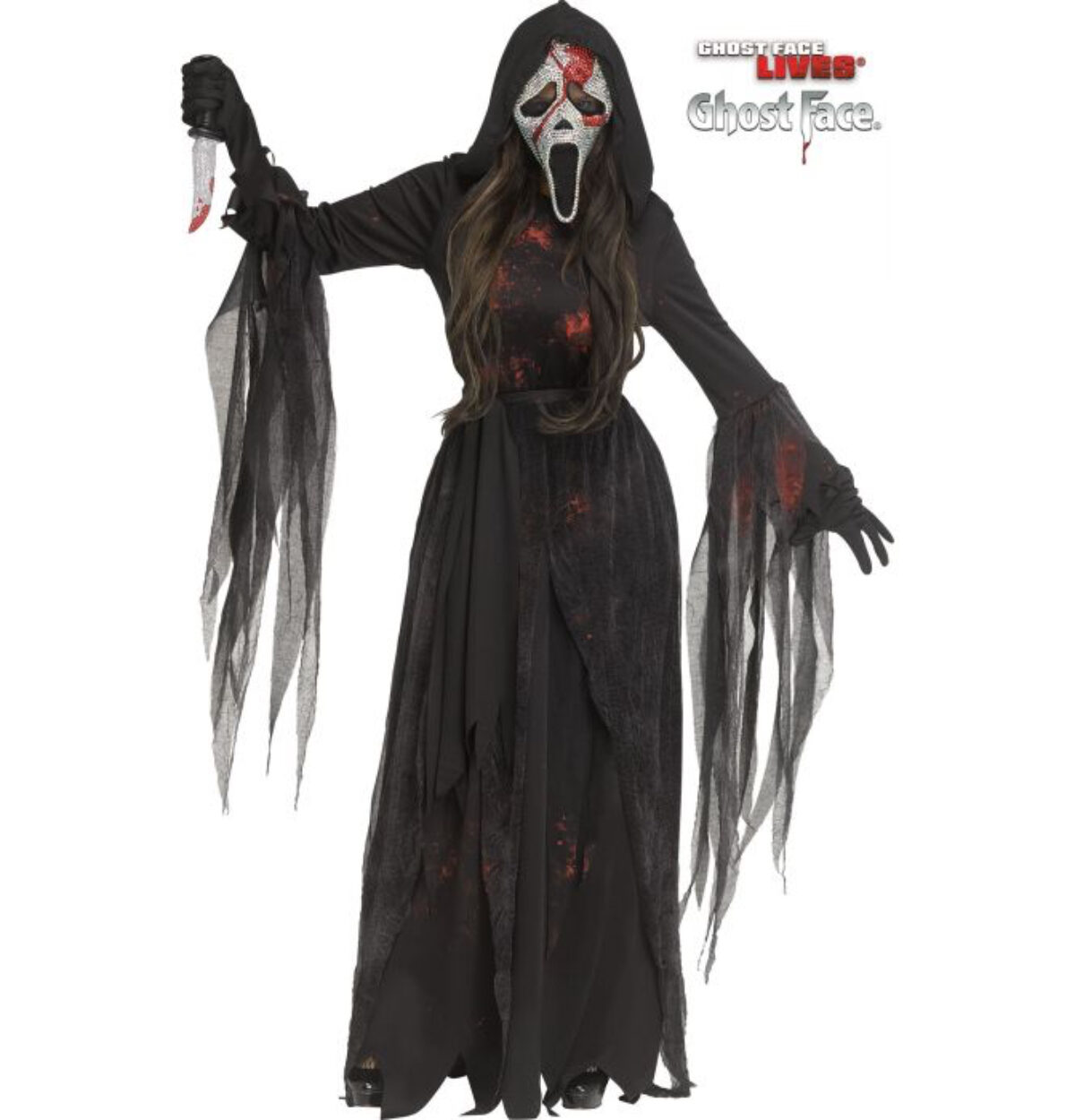 Bloody Bling GhostFace Costume M/L 10-14