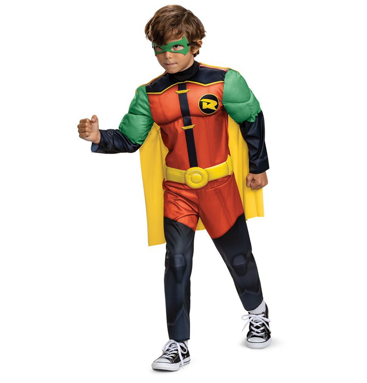 ROBIN BATWHEELS CLASSIC MUSCLE X-SMALL CHILD COSTUME 3T TO 4T