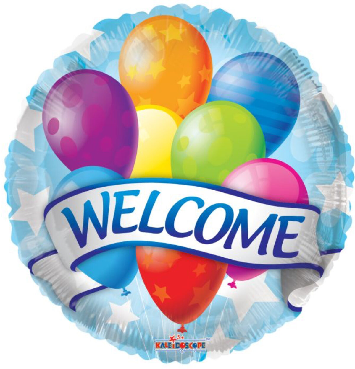18" Blue Skies Welcome Balloon #174