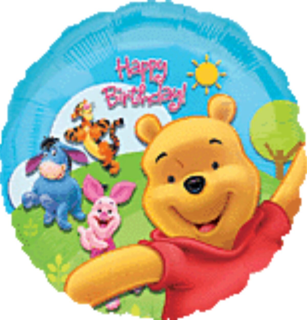 18" Pooh & Friends Sunny Birthday Balloon Pkg.