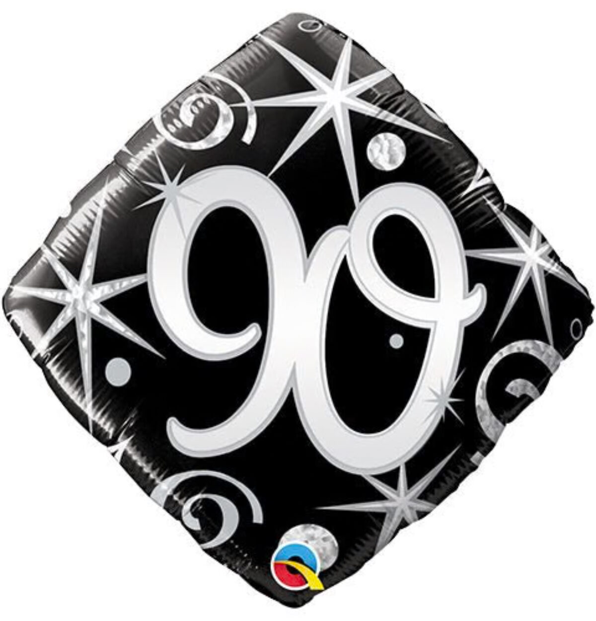 18" Elegant Swirl 90th Bday Balloon #169