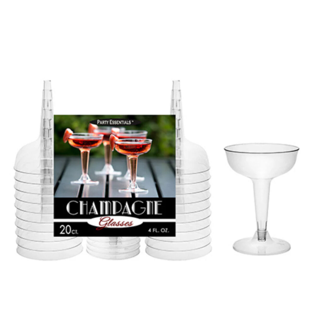 4 oz Champagne Glass 2Pc 20PCS.