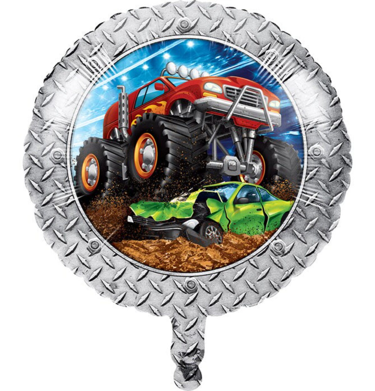 18" Monster Truck Rally Metallic Balloon