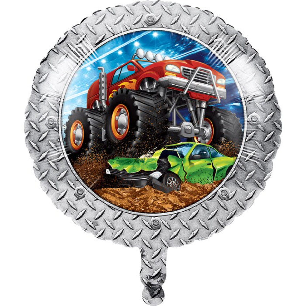 227704363024336-1.jpg 18" Monster Truck Rally Metallic Balloon - Image 1