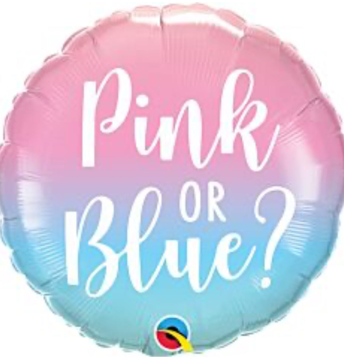 18" GENDER REVEAL OMBRE BALLOON PKG.