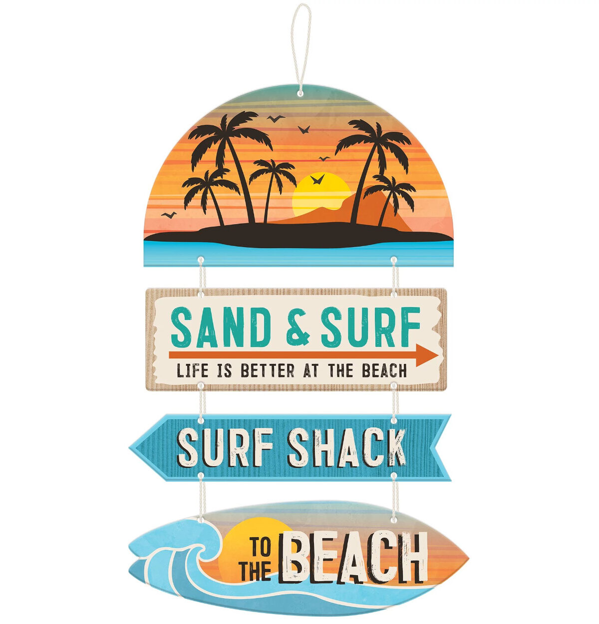 Beach Life Hanging Sign