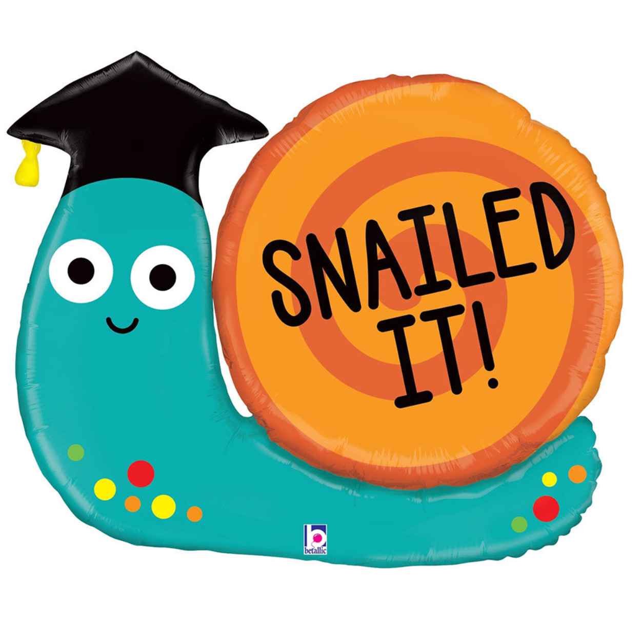 25105-2.jpg 35" Snailed It Grad Balloon #517 - Image 1