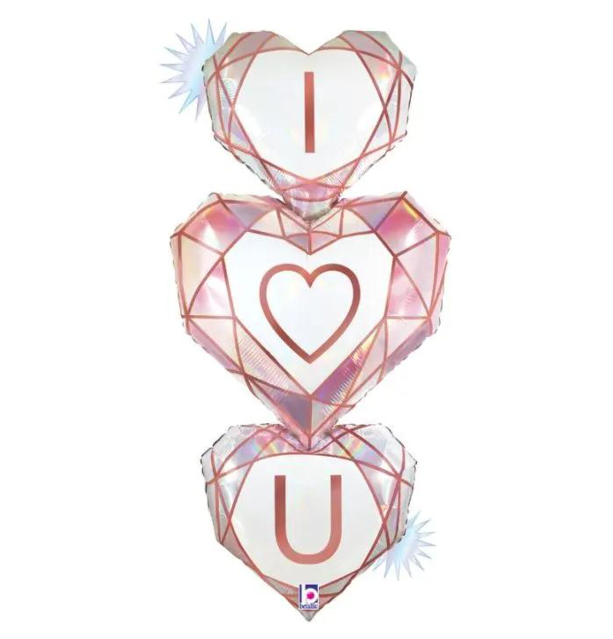 48" Opal Love You Gem Balloon #373