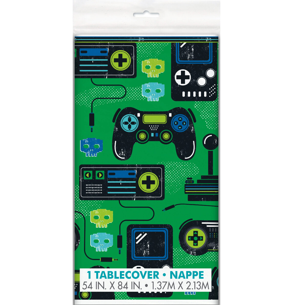Gamer Birthday Rectangular Plastic Table Cover 54" x 84"