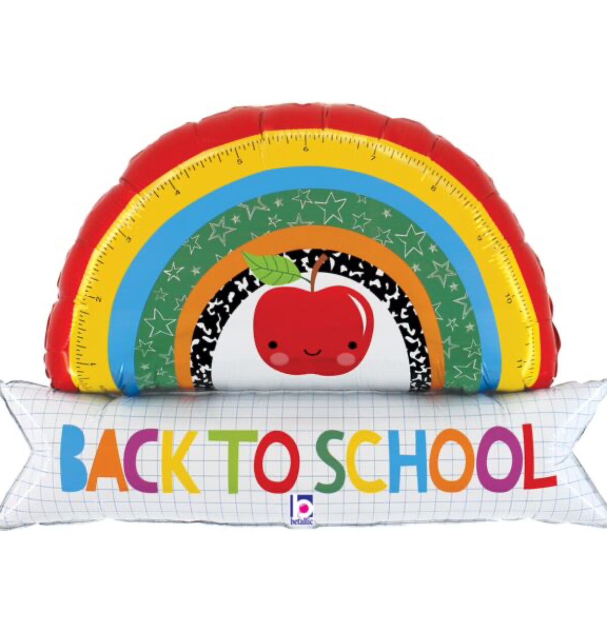 35" Back to School Rainbow Banner Balloon #244