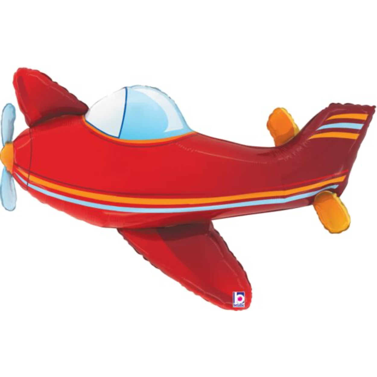 25466_1-2.jpg 37" Red Airplane Balloon - Image 1