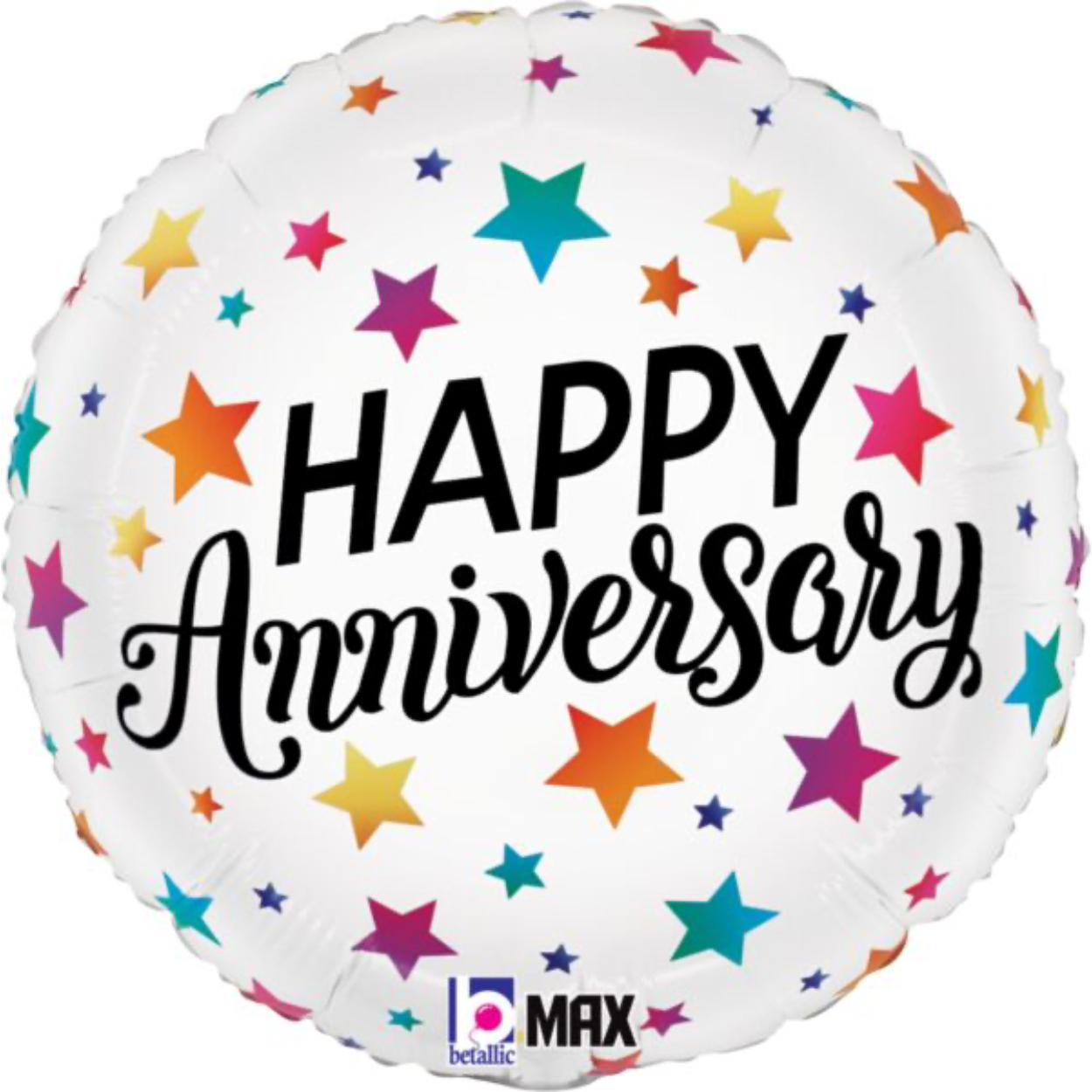 26473r_1-2.jpg 18" Colorful Happy Anniversary Balloon #88 - Image 1