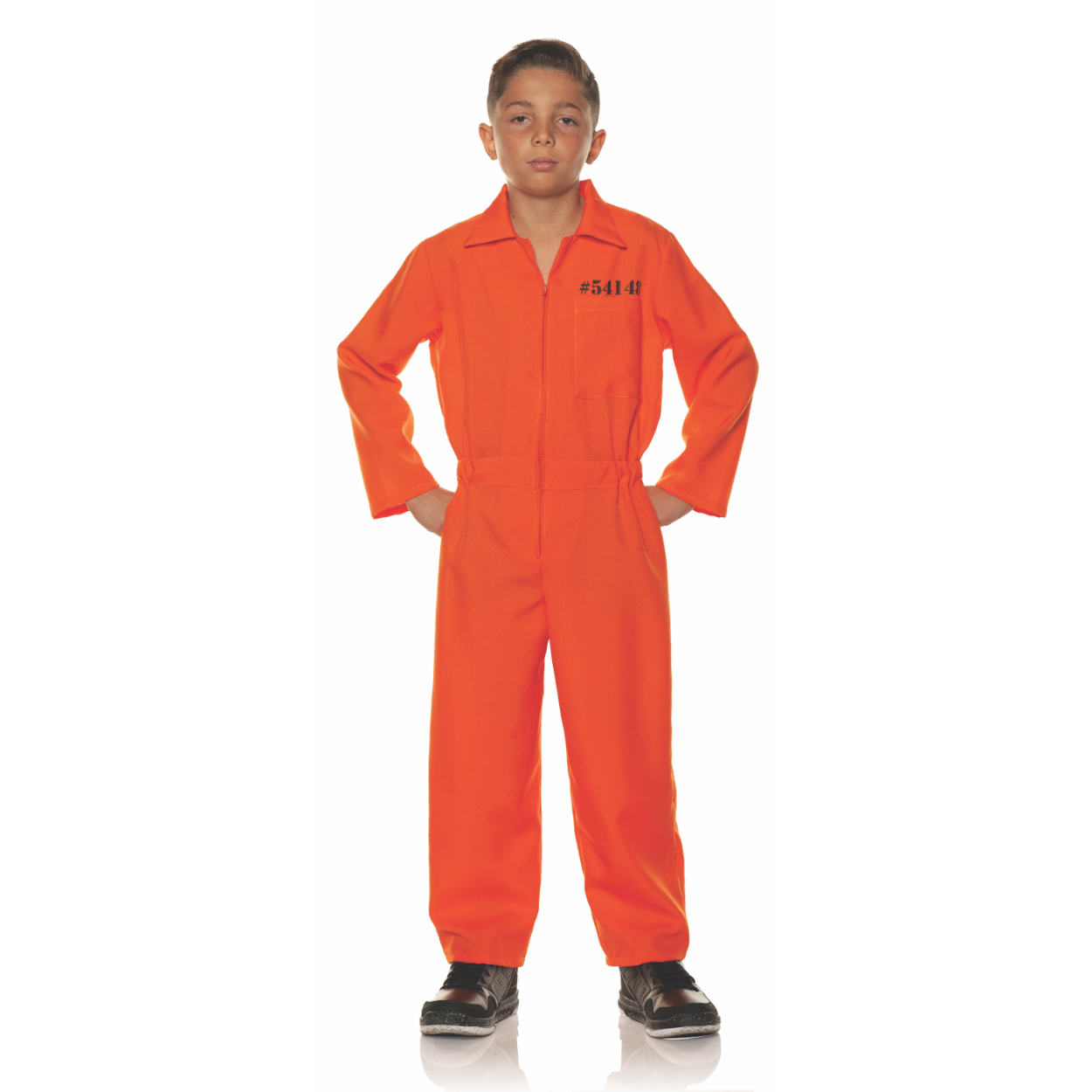 27636-3.jpg Child Prisoner Jumpsuit Costume - Image 1