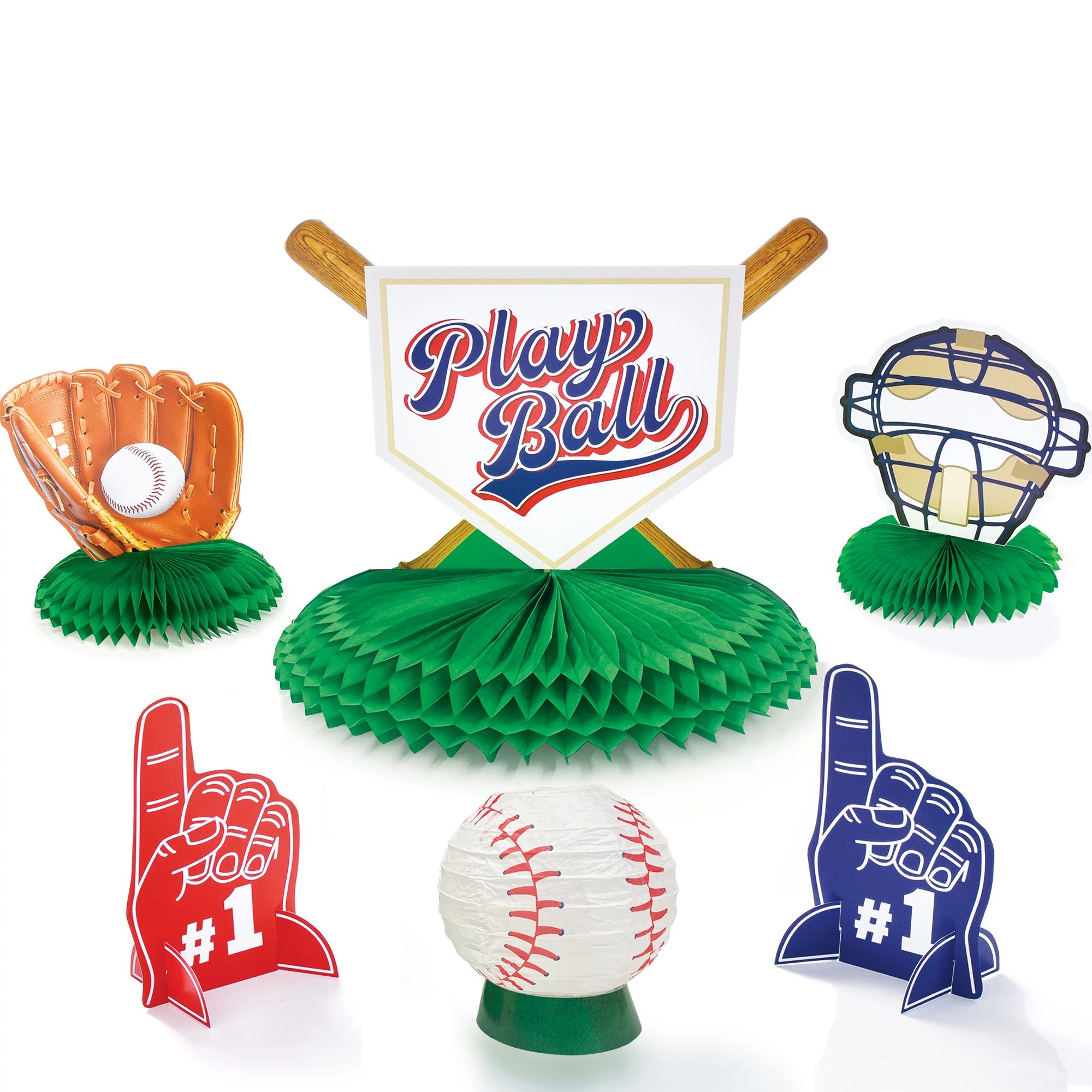 280252.jpg Home Run Baseball Centerpiece Kit - Image 1