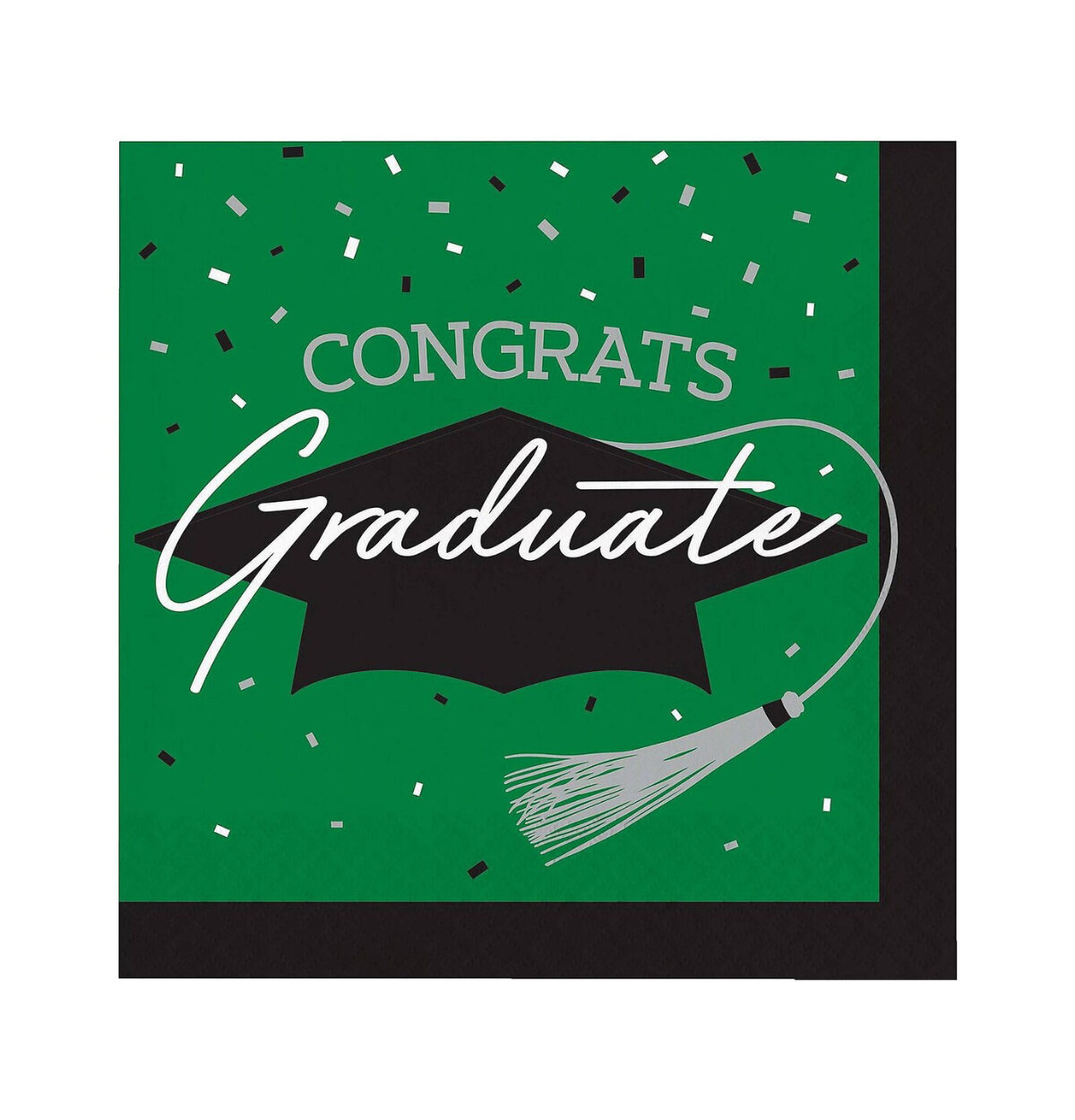 SCHOOL SPIRIT EMERALD GREEN LUNCH NAPKIN 36CT. 2PLY