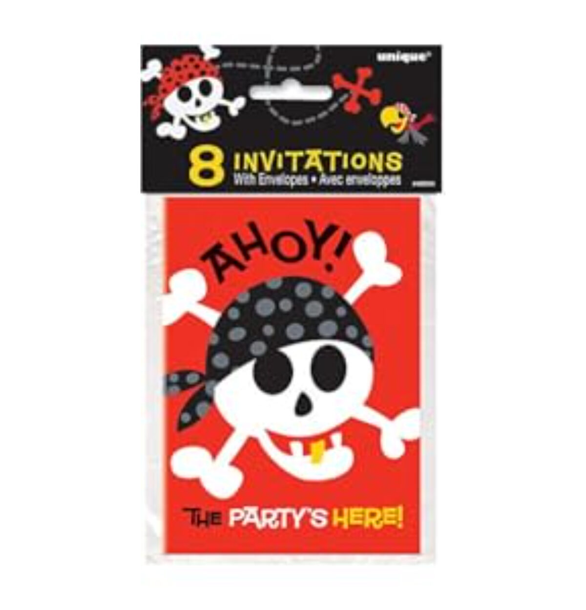 Pirate Fun Invites 8ct.