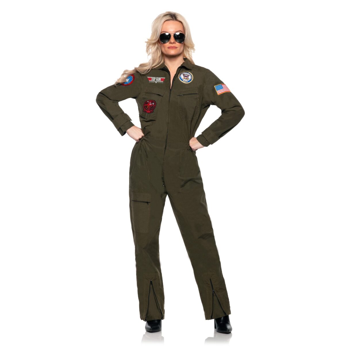 OFFICIALLY LICENSED U.S. NAVY TopGun Women's Pilot Jumpsuit