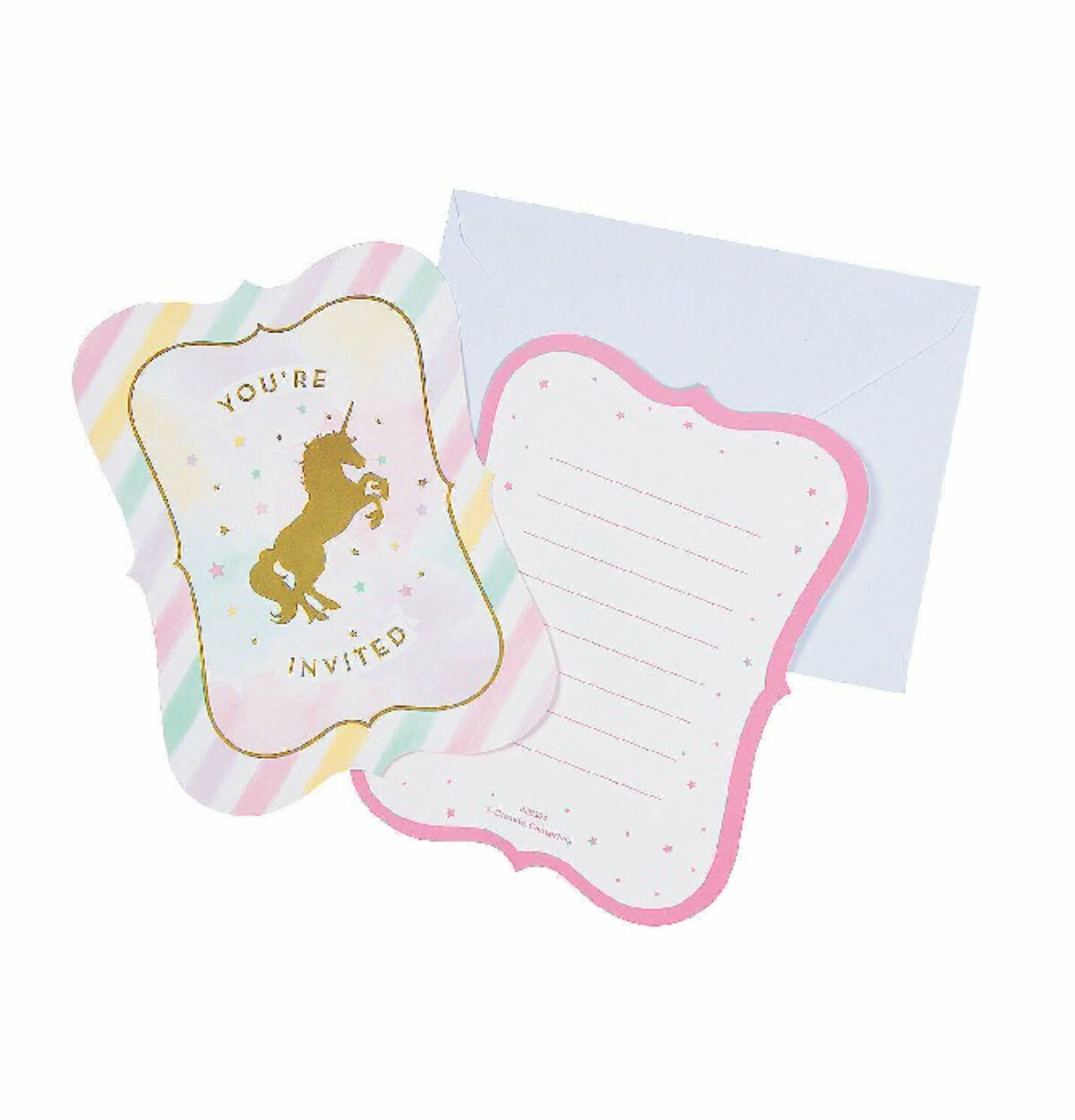 Unicorn Sparkle Invite 8CT.