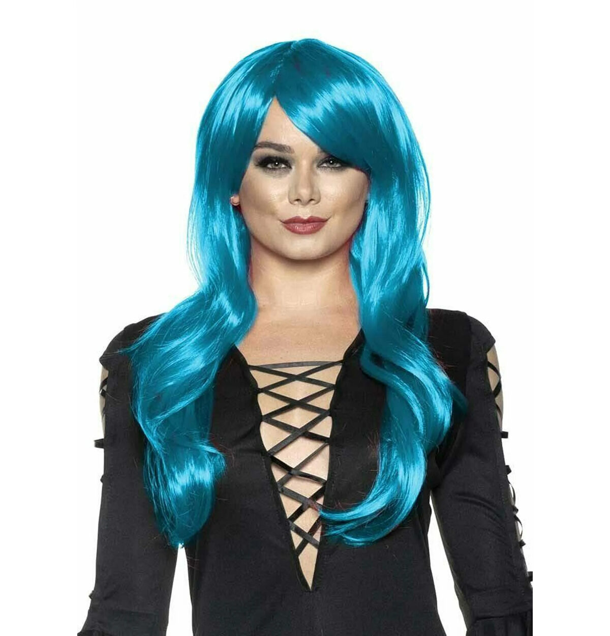 Aqua Long Sassy Wig