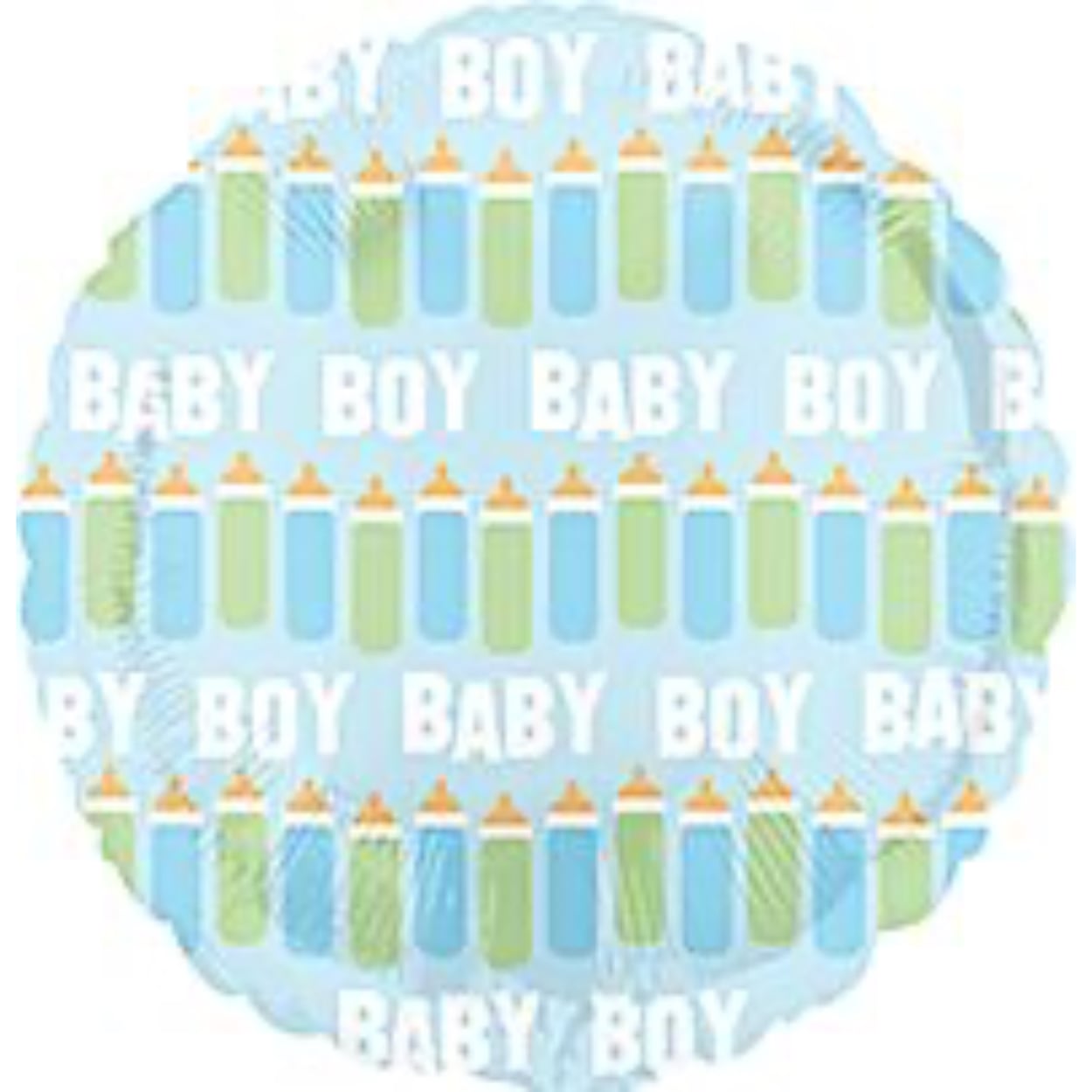 33277_17-VLP_BlueBabyBoyBottleLine_1-2.jpg 18" Blue Baby Boy Bottle Line 2 Sided Balloon #180 - Image 1