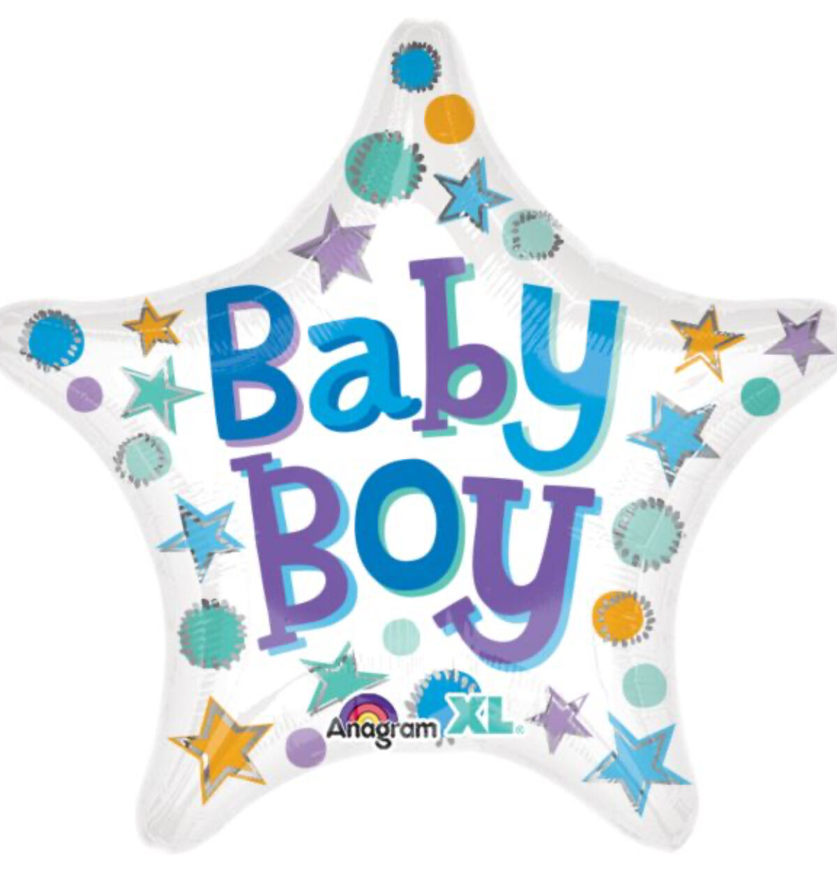 18" Baby Boy Star Balloon