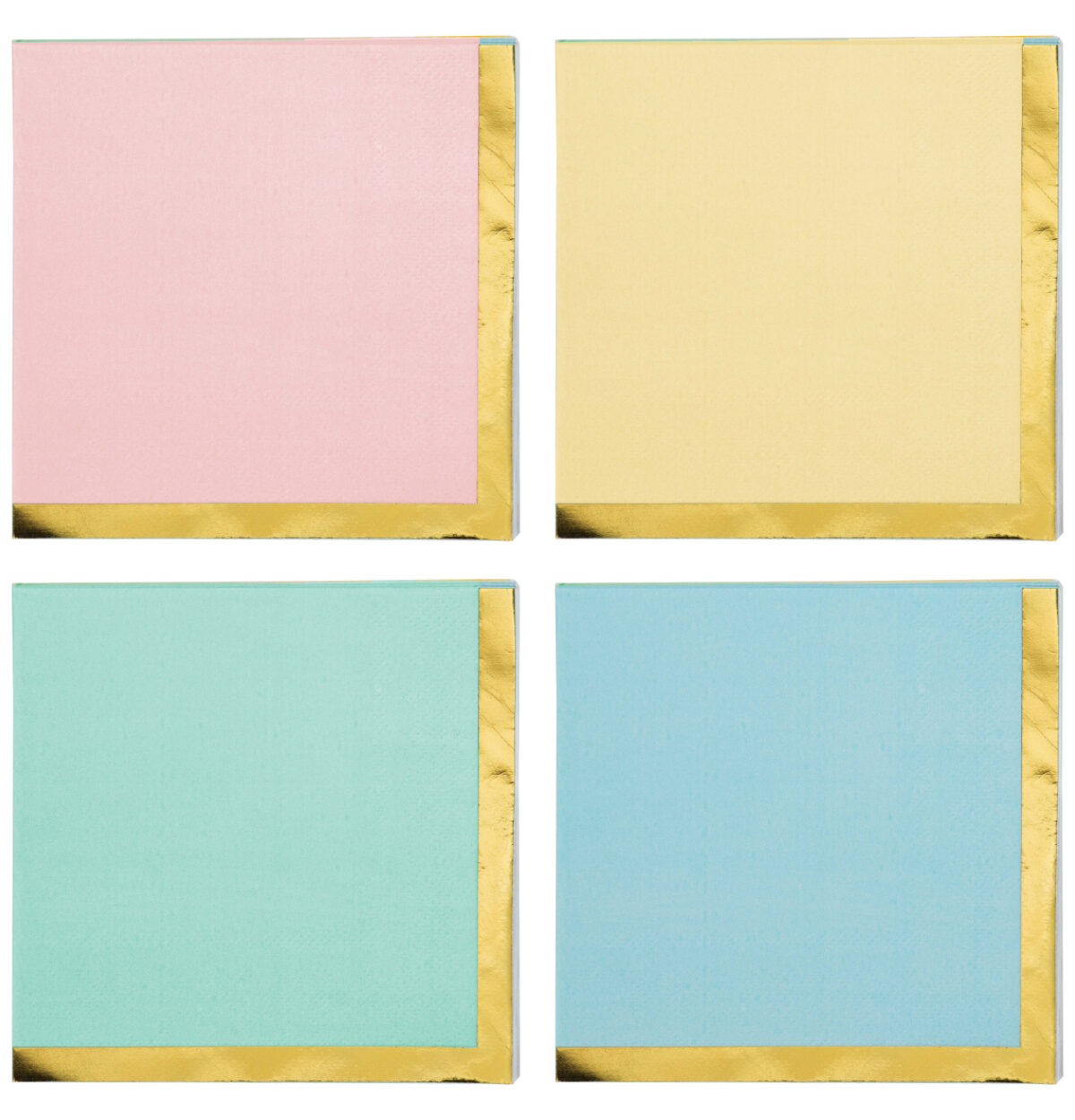 Pastel Celebrations Foil-Lined Beverage Napkins 16ct.