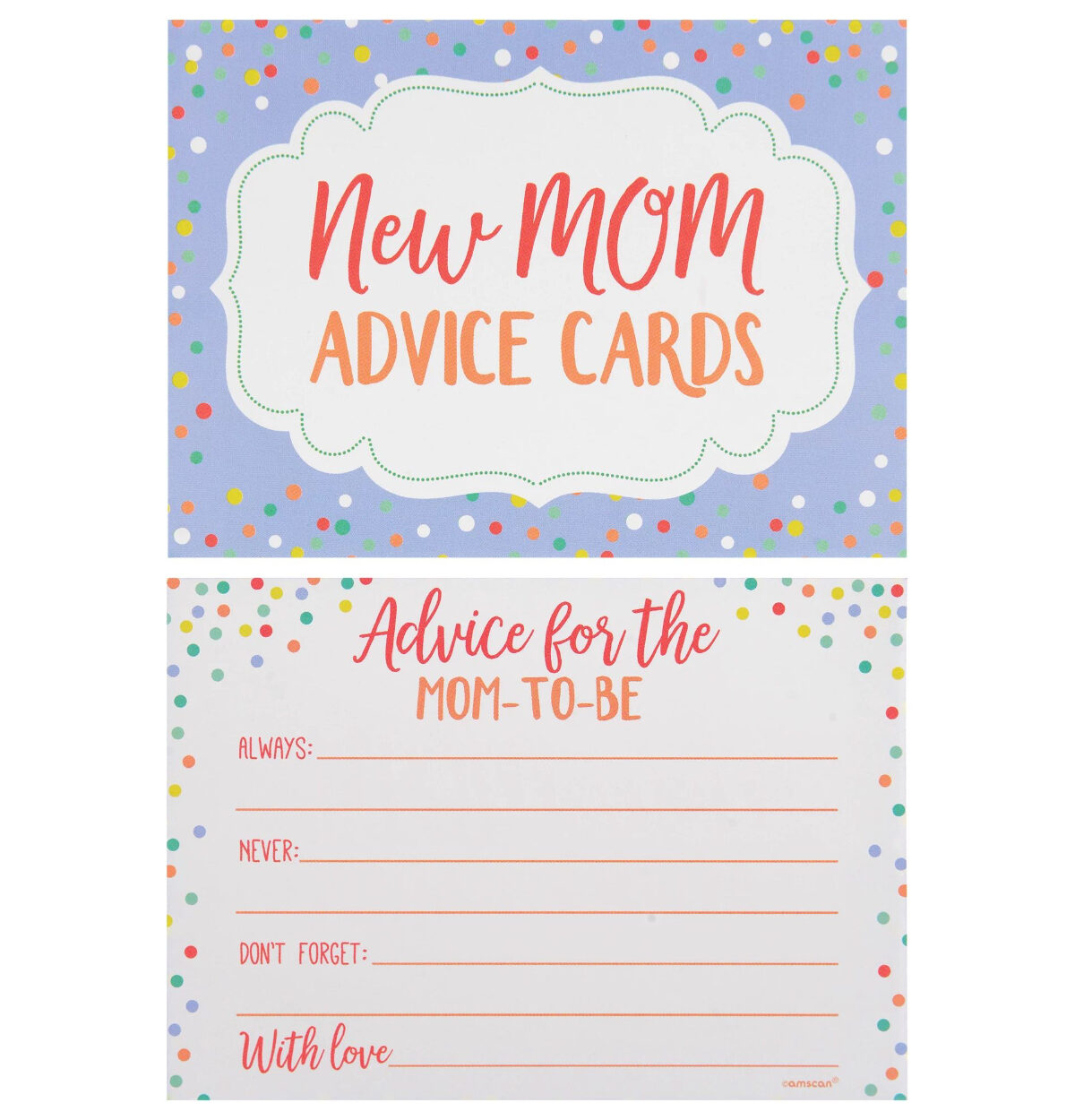 Baby Shower Advice Cards