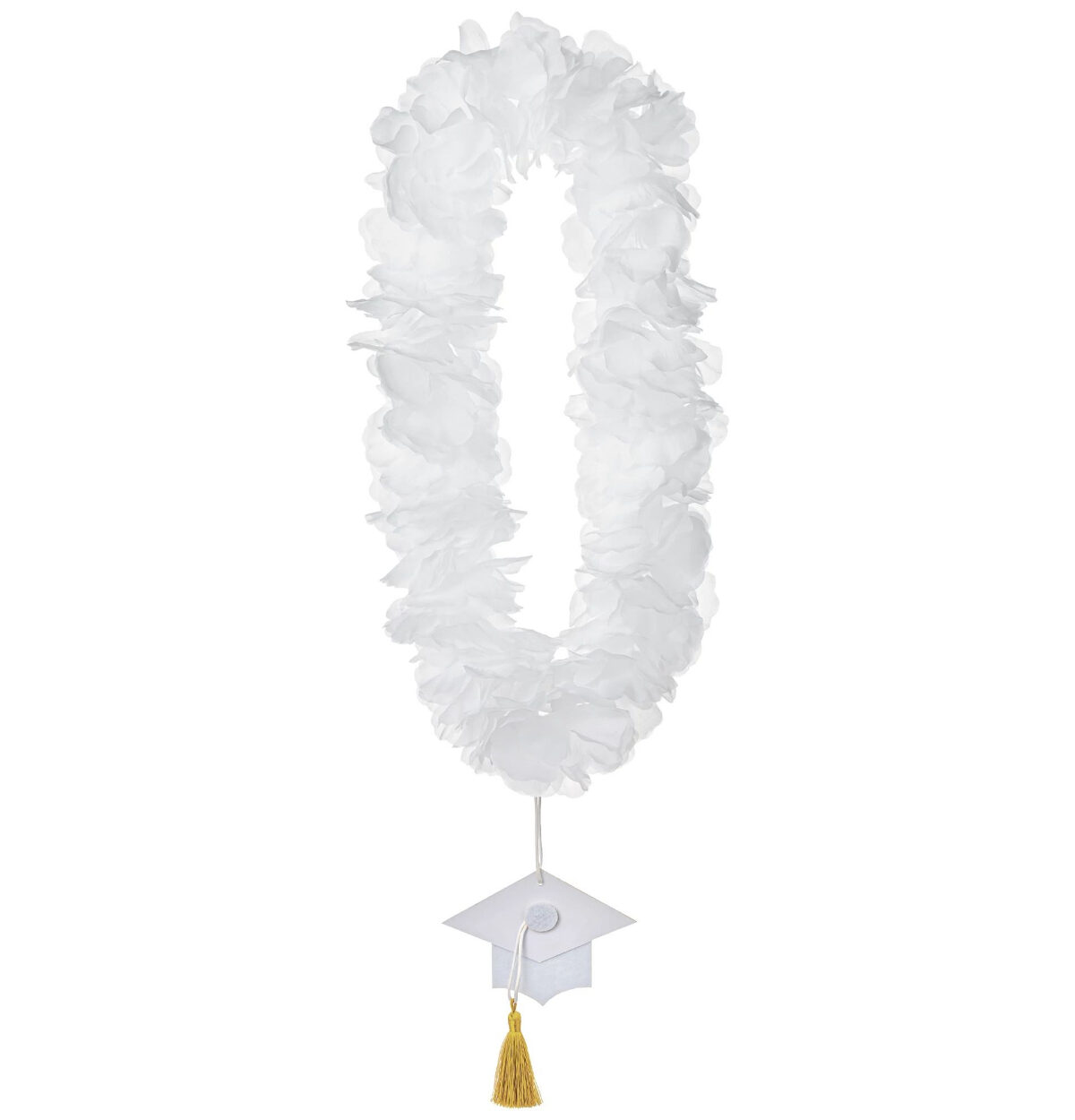 Grad School Spirit Lei - White