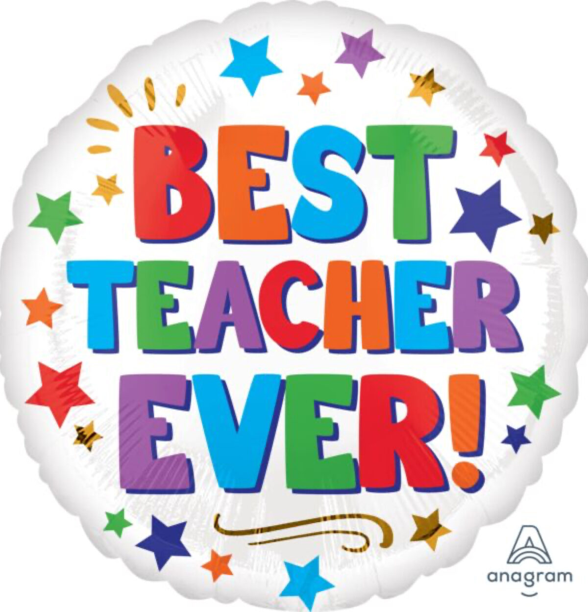 18" Best Teacher Ever Balloon #472