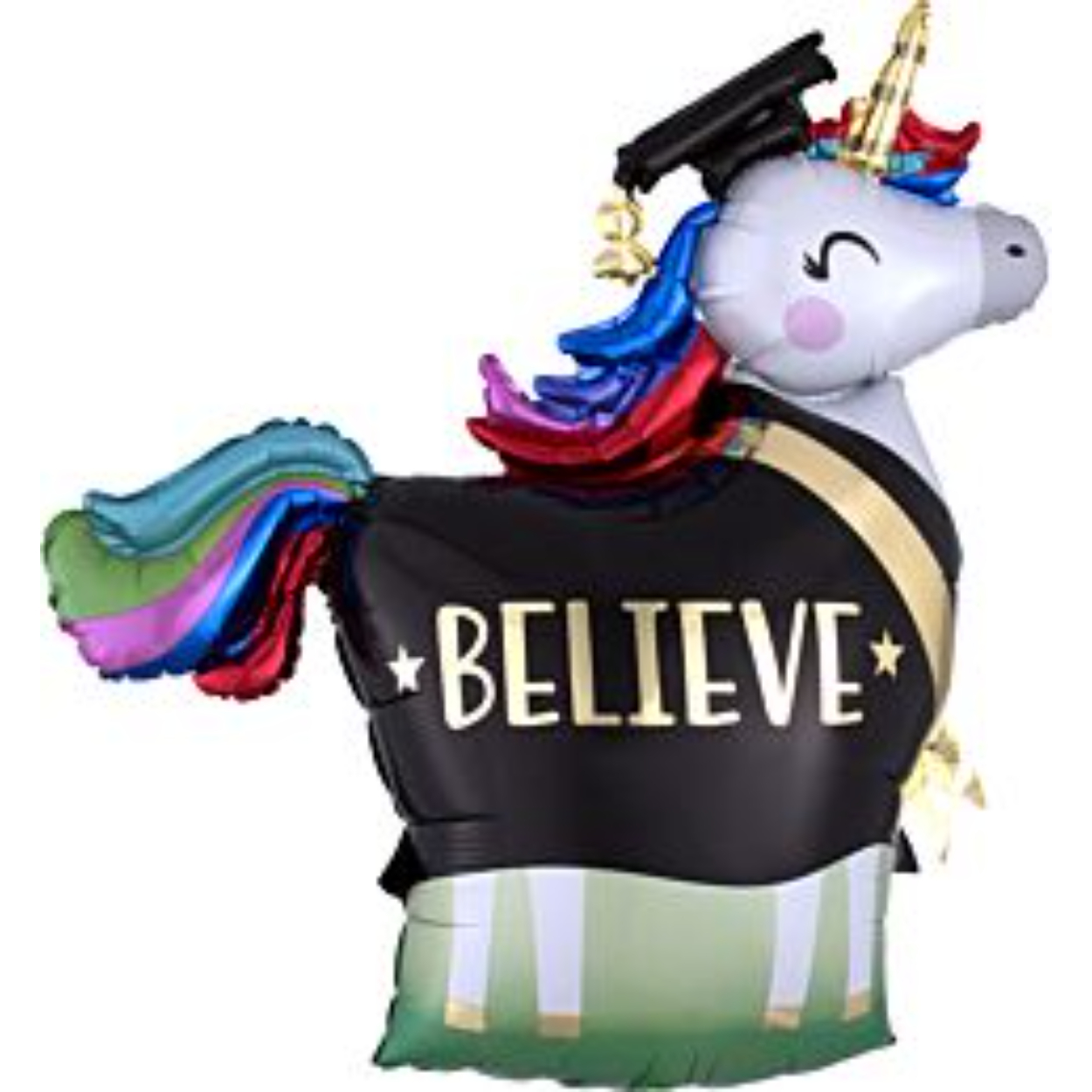 39405_2-1.jpg 33" GRAD UNICORN SHAPE BALLOON #500 - Image 1