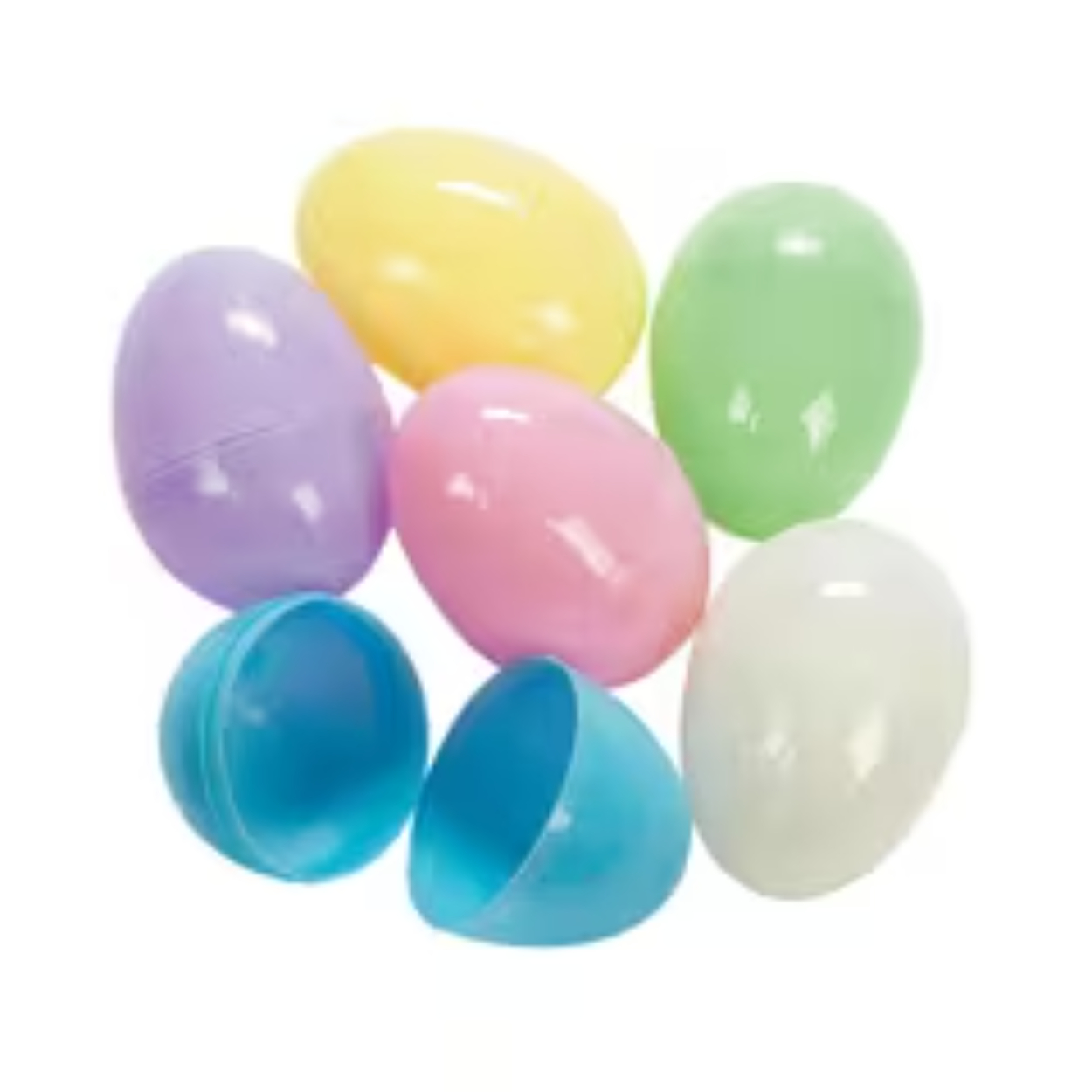 3_Pastel_Plastic_Easter_Eggs.jpg Pastel Easter Eggs 10ct - Image 1