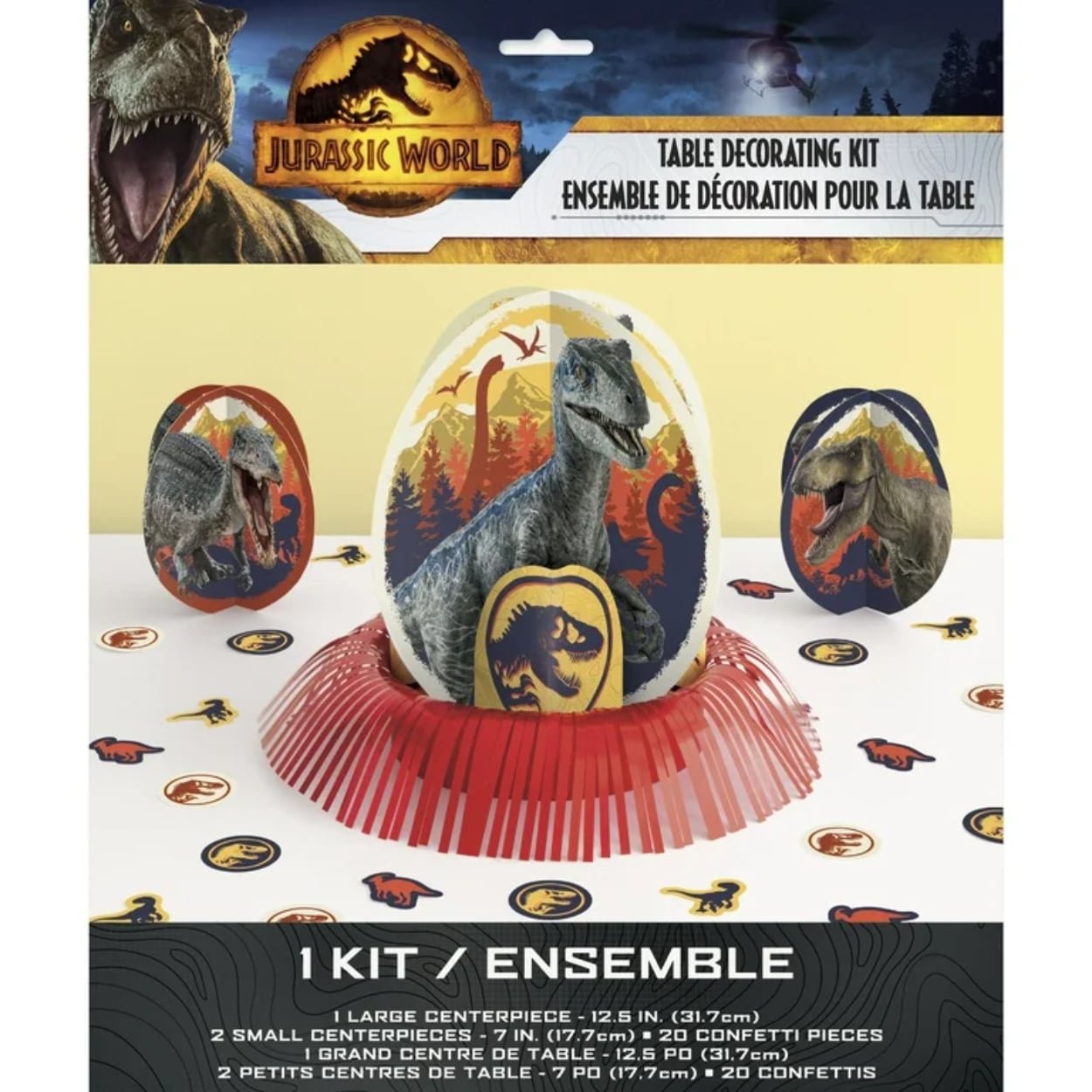 3fd28fb2-1181-4c48-b4b7-e2b4a30323dd-fc4f3a50d0dfc305e38994a784a5775b.jpg JURASSIC WORLD 3 TABLE DECOR KIT - Image 1