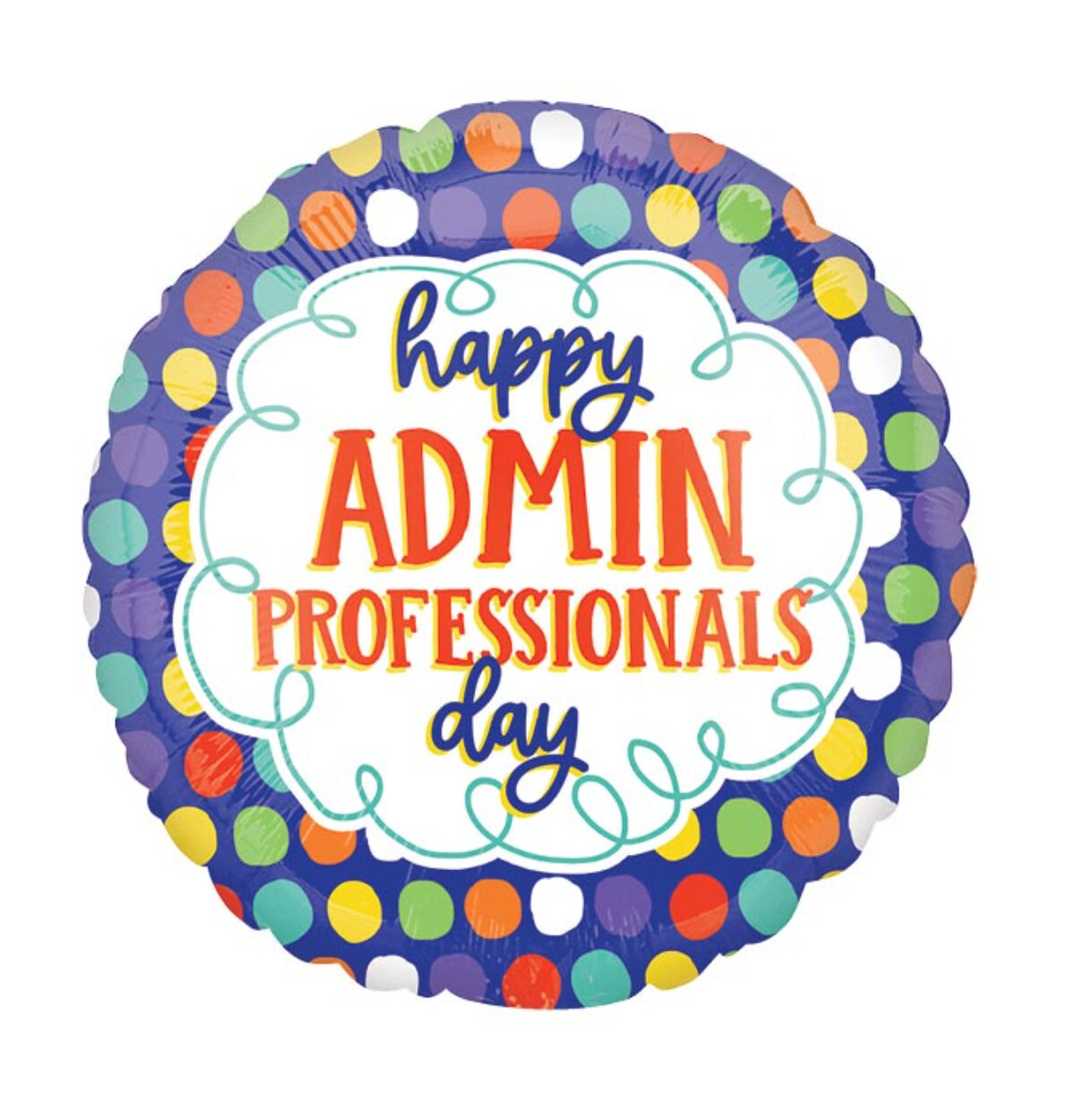 17" Admin Professionals Day Dots Balloon #391