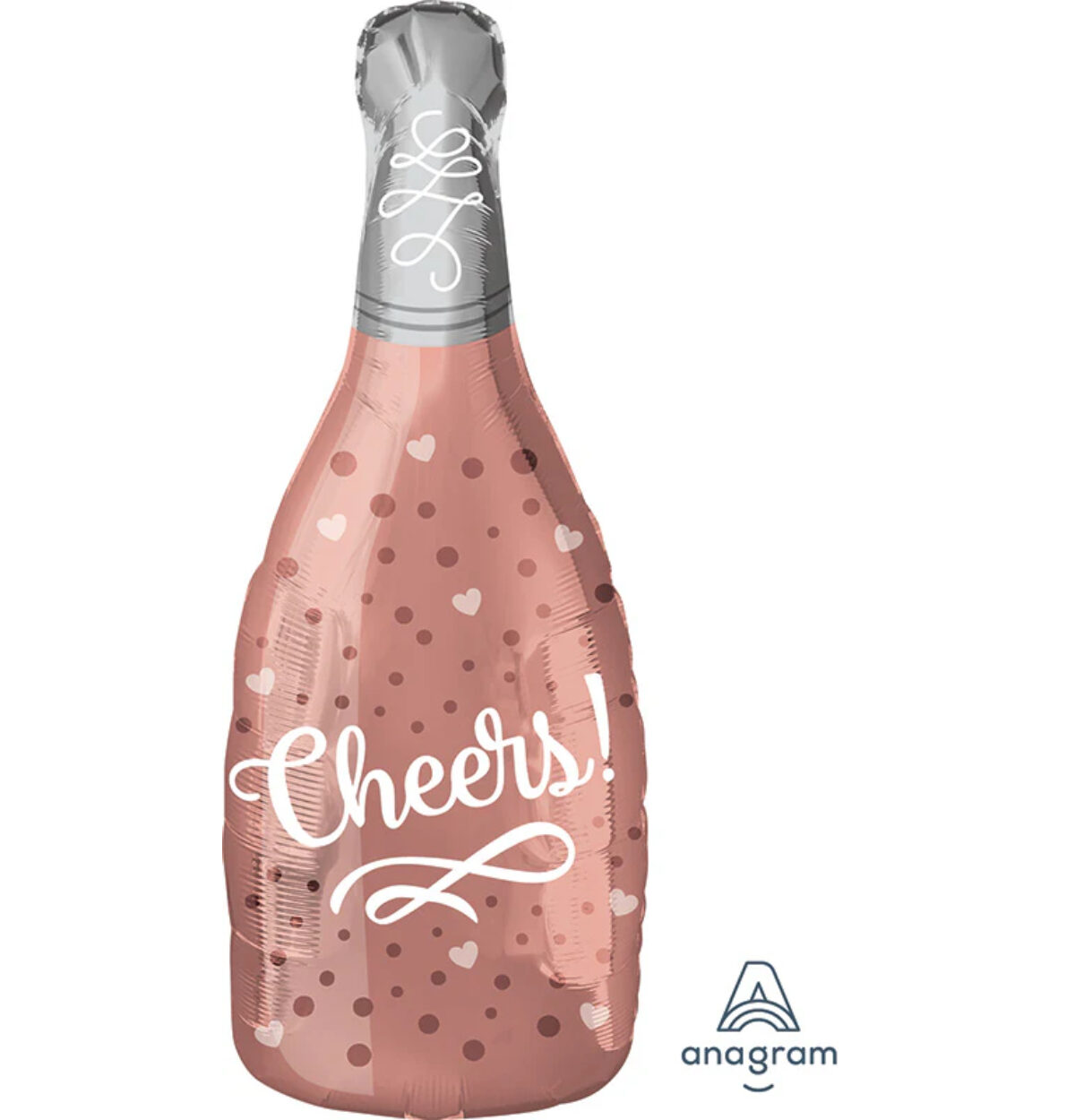 26" CHEERS ROSE CHAMPAGNE JR SHAPE BALLOON #263