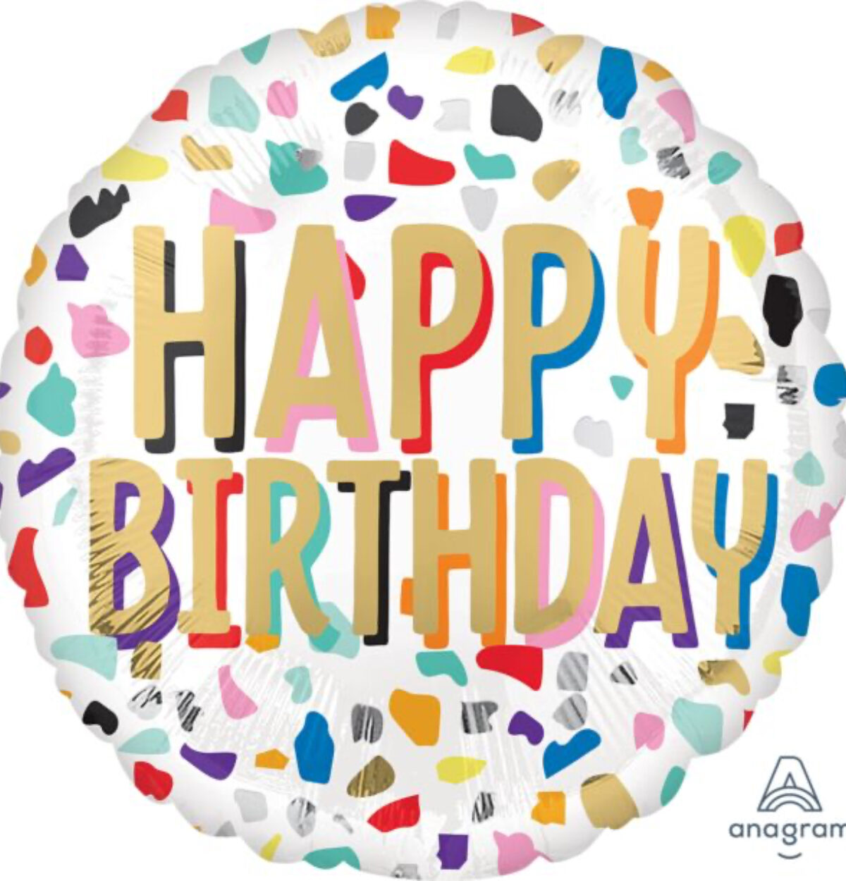 17" Happy Confetti Birthday Balloon #40
