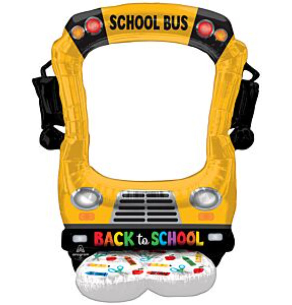 56" SELFIE SCHOOL BUS AIRLOONZ BALLOON