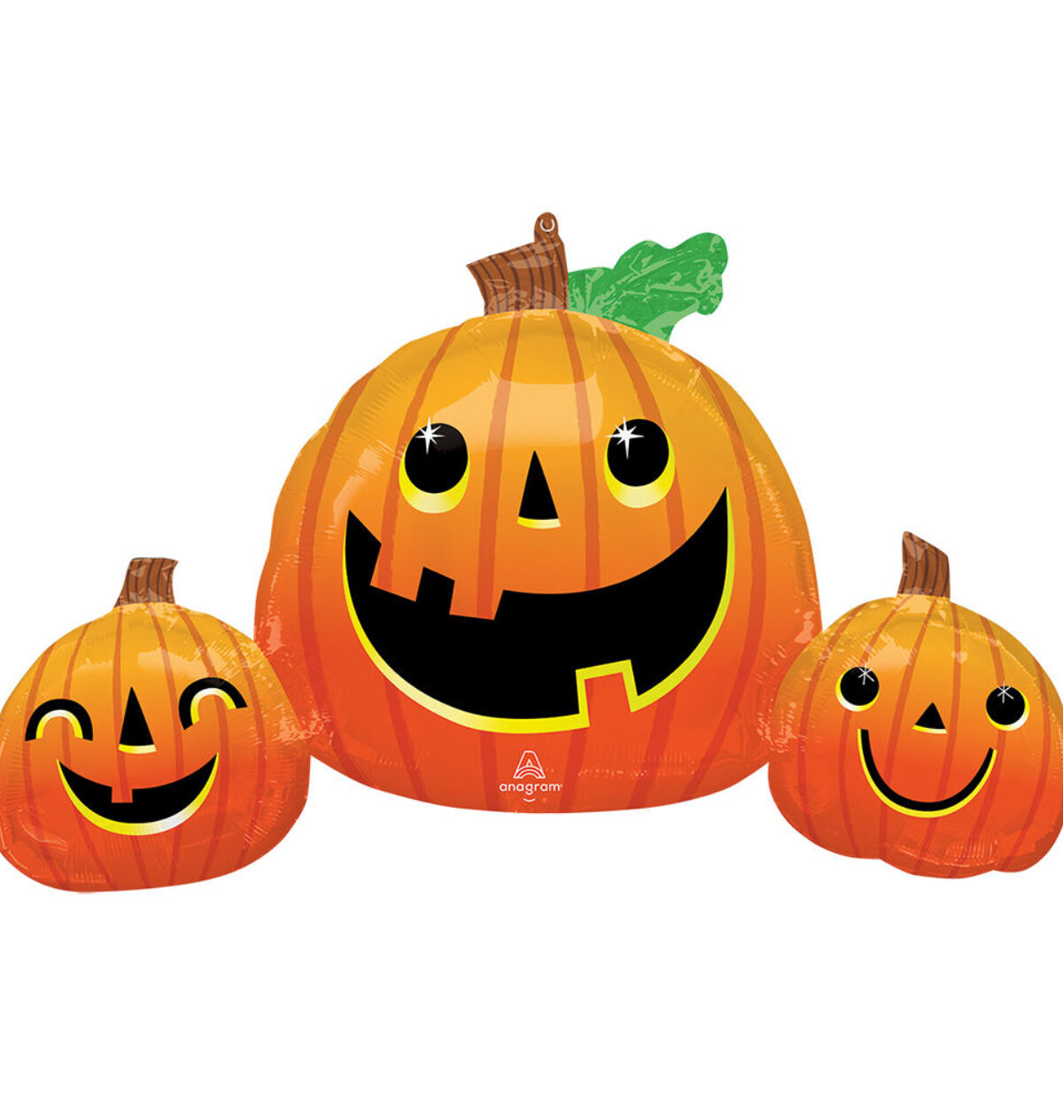 35" Smiley Pumpkin Trio Balloon