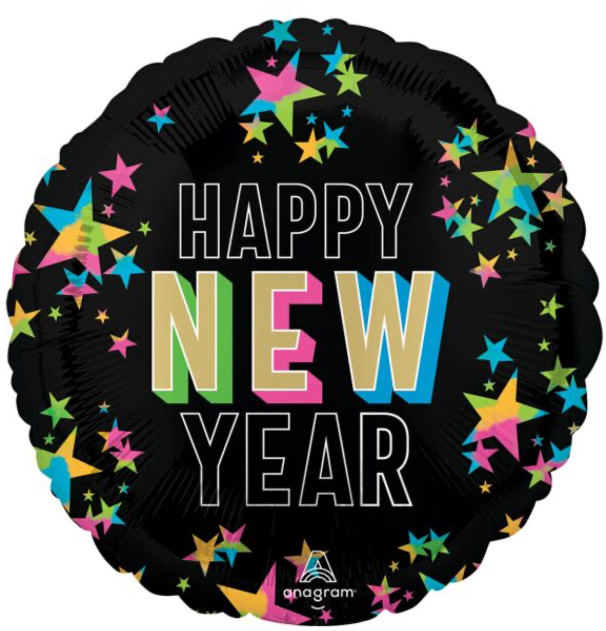 17" New Year Glow Balloon