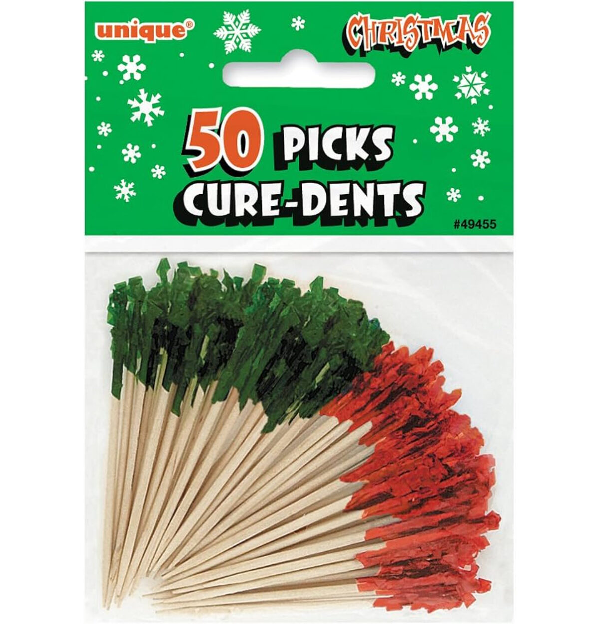 50CT RED/GREEN FRILL PICKS