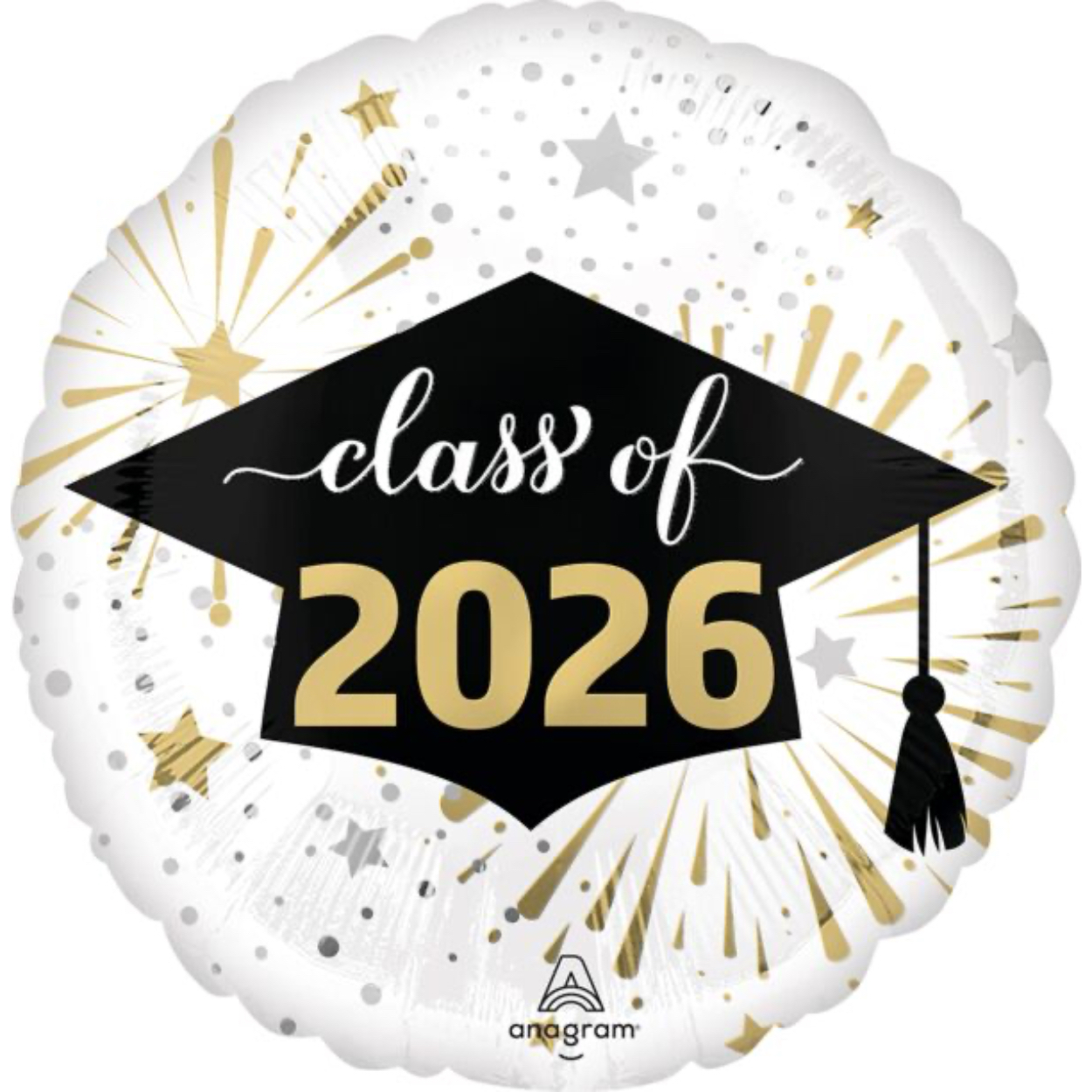 50056-2.jpg 18" Class Of 2026 Balloon #494 - Image 1